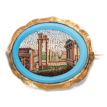 Das Forum Romanum als Mikromosaik, Vatikanische Werkstätten, Rom um 1830 Das Forum Romanum als Mikromosaik, Vatikanische Werkstätten, Rom um 1830