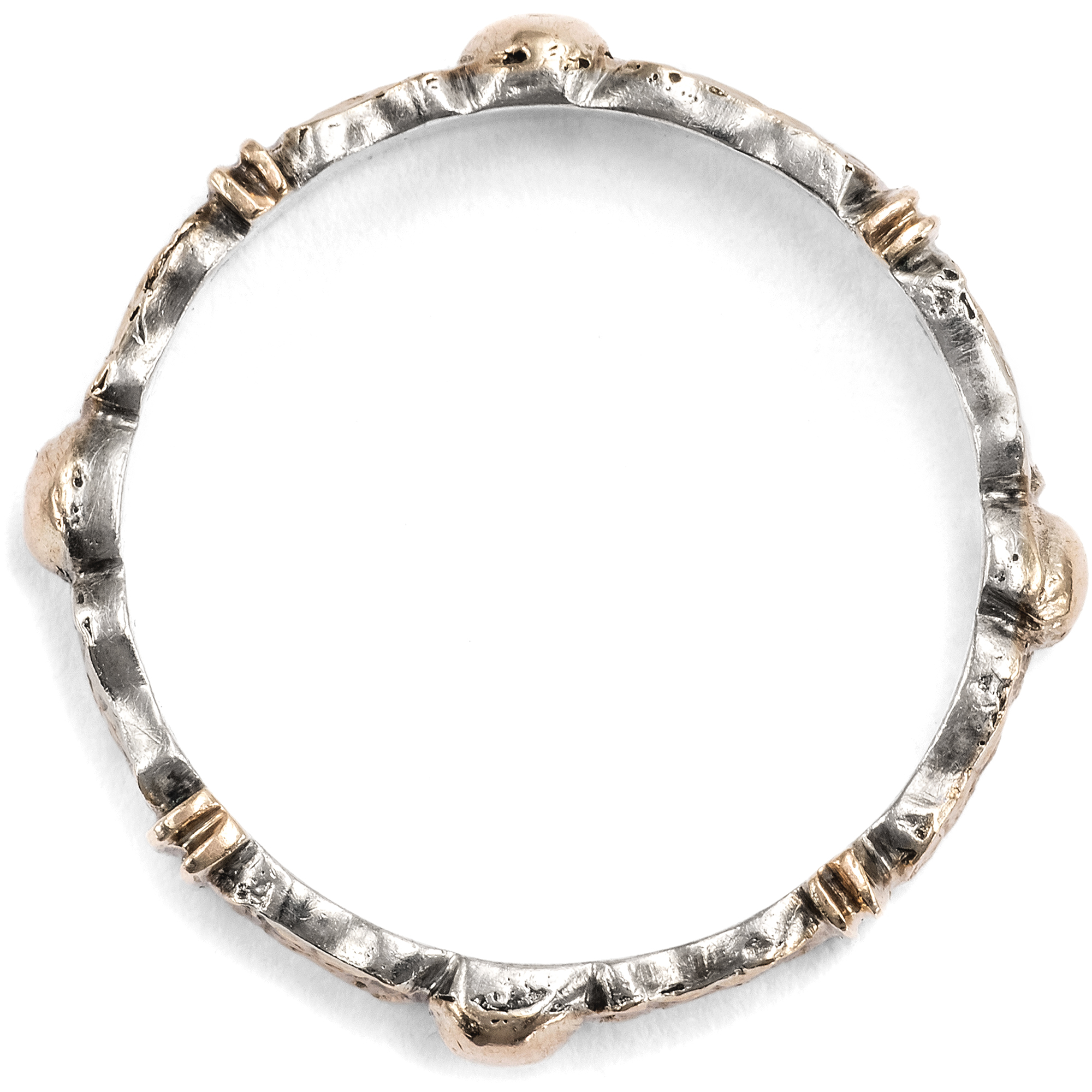 Antiker Ring aus Gold auf Silber, wohl 1. Hälfte 19. Jahrhundert Antiker Ring aus Gold auf Silber, wohl 1. Hälfte 19. Jahrhundert