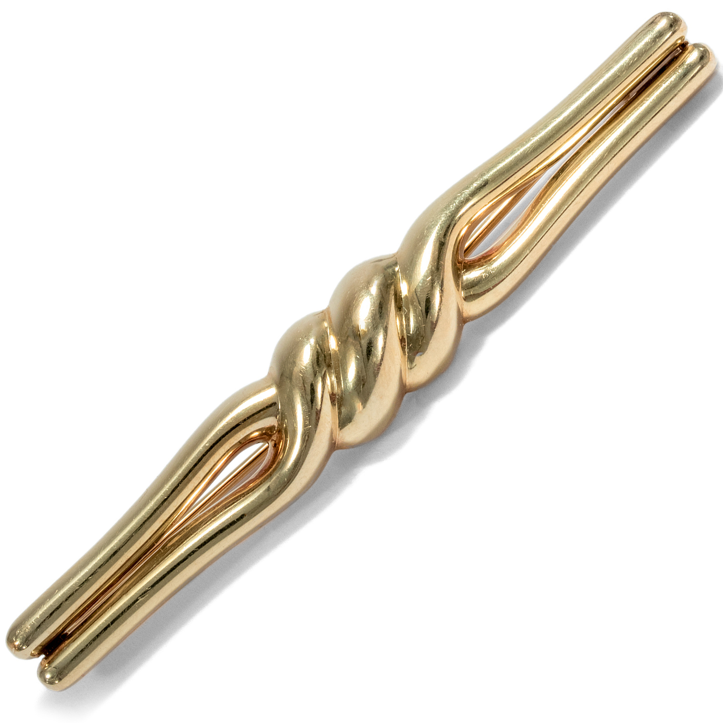 Golden Stick Pin With Love Knot Motif, Zerrenner ca. 1955