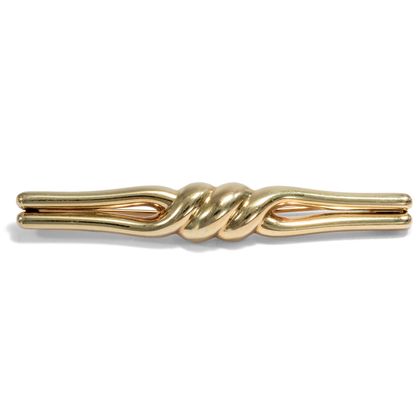 Golden Stick Pin With Love Knot Motif, Zerrenner ca. 1955 Golden Stick Pin With Love Knot Motif, Zerrenner ca. 1955