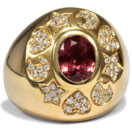 Vintage Ring von Pasquale Bruni mit Amethyst & Diamanten, Valenza um 1995 Vintage Ring von Pasquale Bruni mit Amethyst & Diamanten, Valenza um 1995