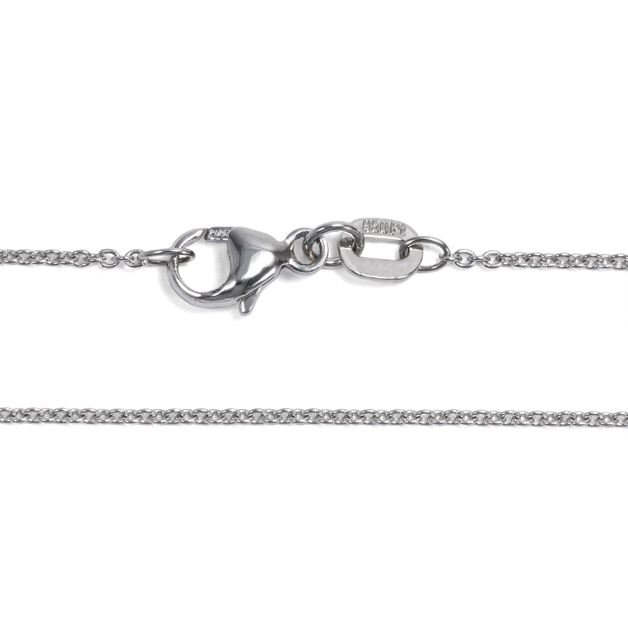 Classic Platinum Anchor Chain, 45 cm Long, Pforzheim 2021