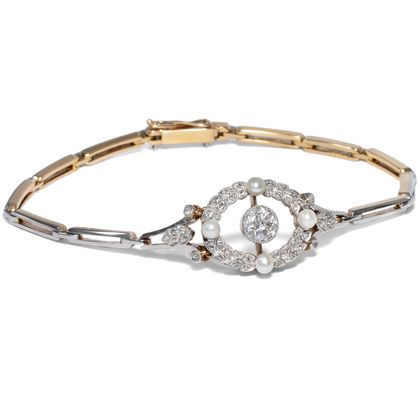 Exquisites Diamant-Armband im Garland Style, Deutschland um 1910 Exquisites Diamant-Armband im Garland Style, Deutschland um 1910