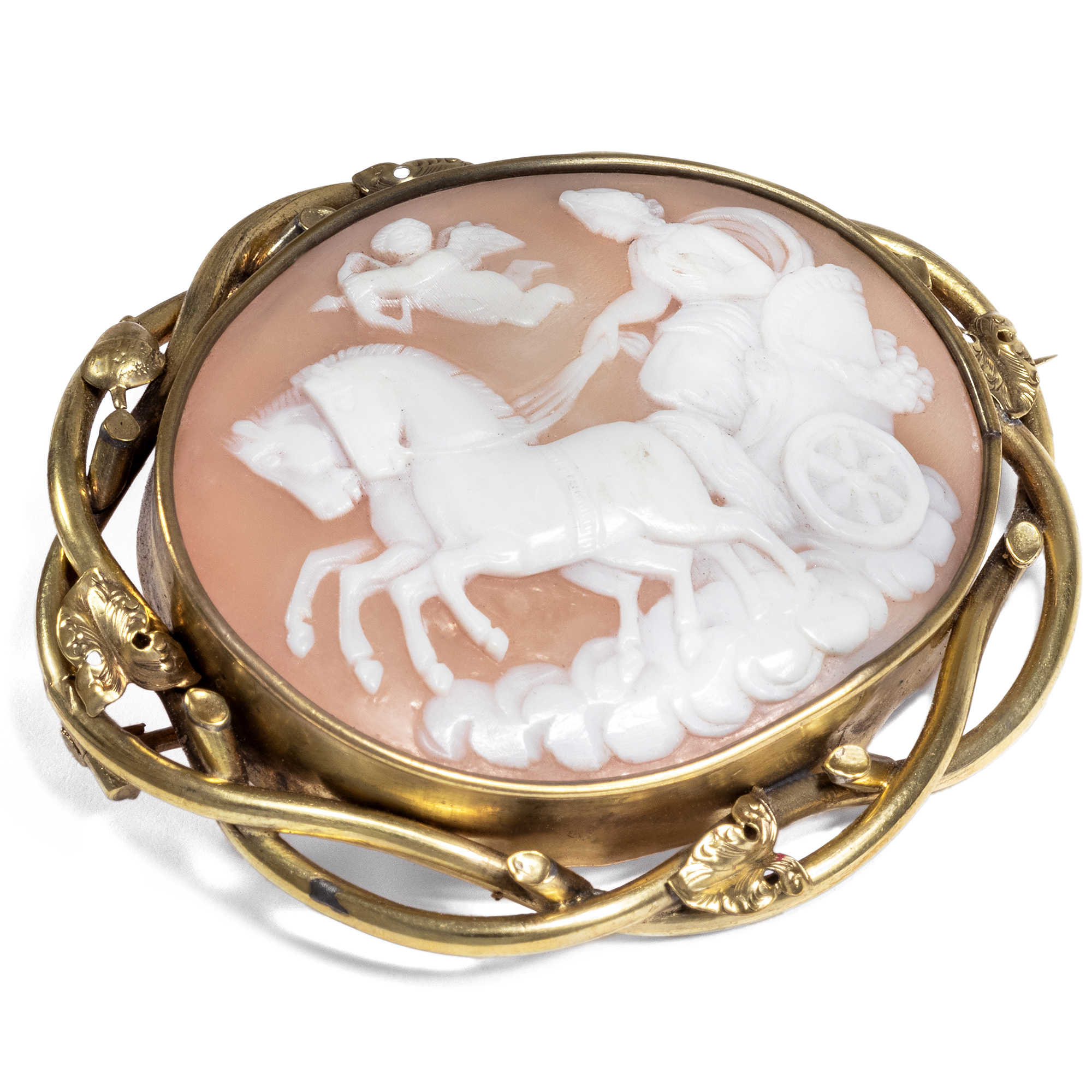 Antique Cameo of Venus and Cupid, Italy & England c. 1850