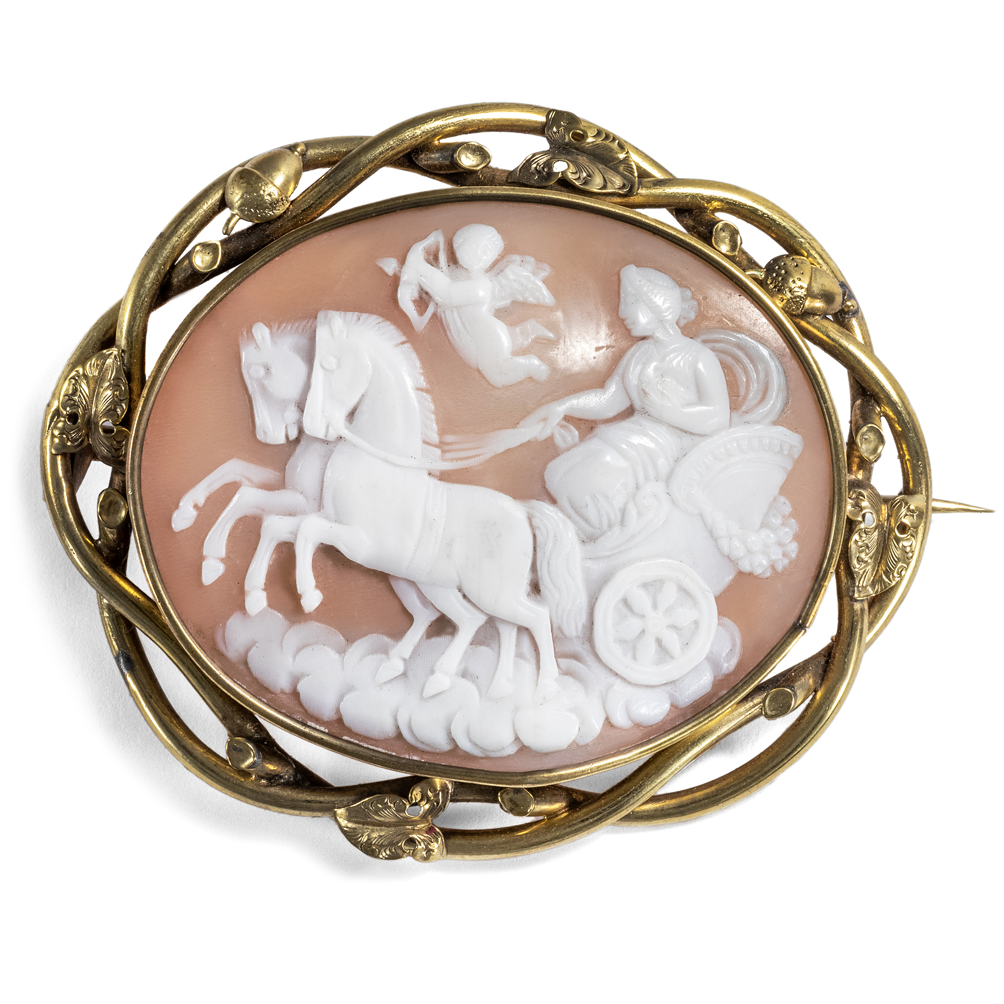 Antique Cameo of Venus and Cupid, Italy & England c. 1850