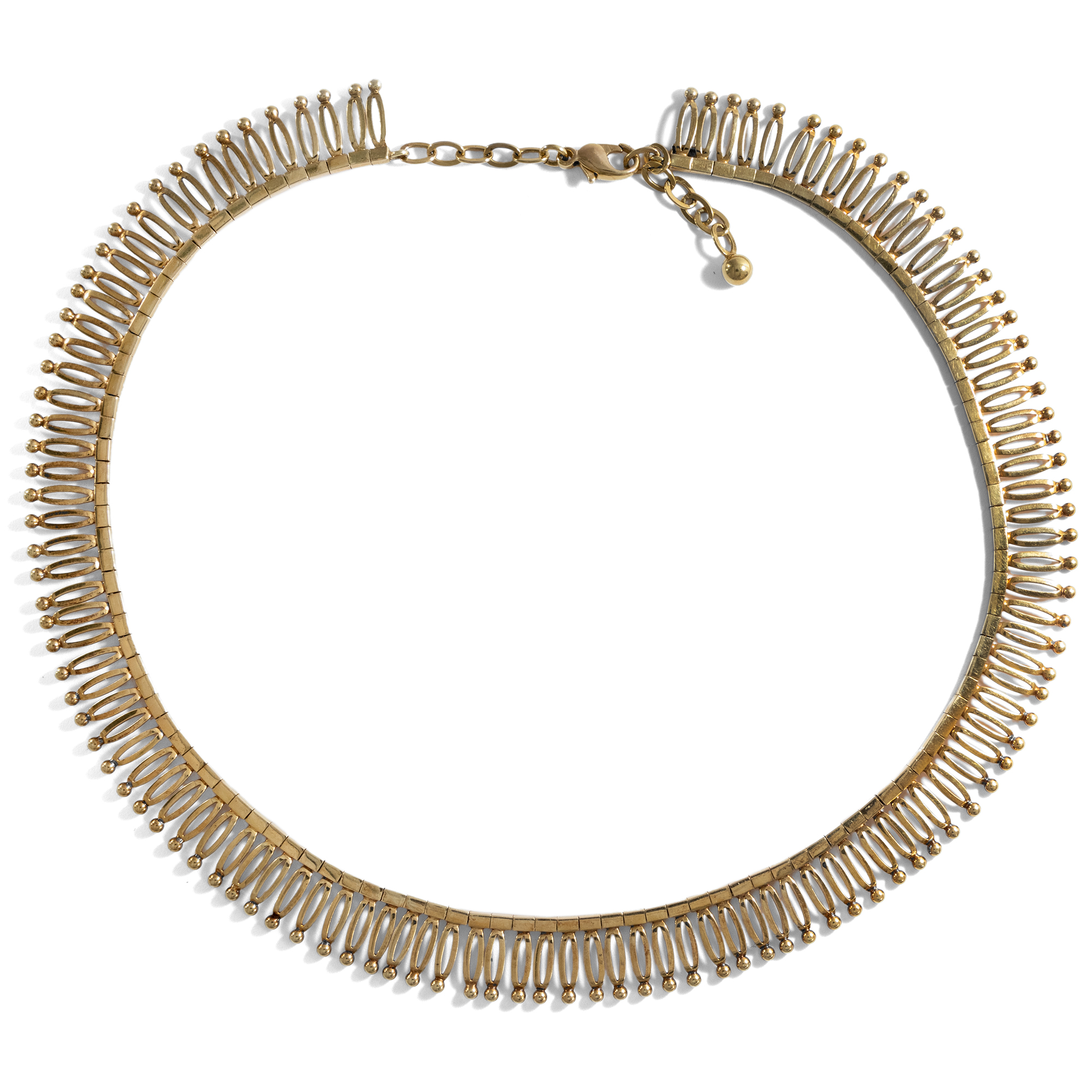 Glamorous Cleopatra Necklace in Gold, Around 1965