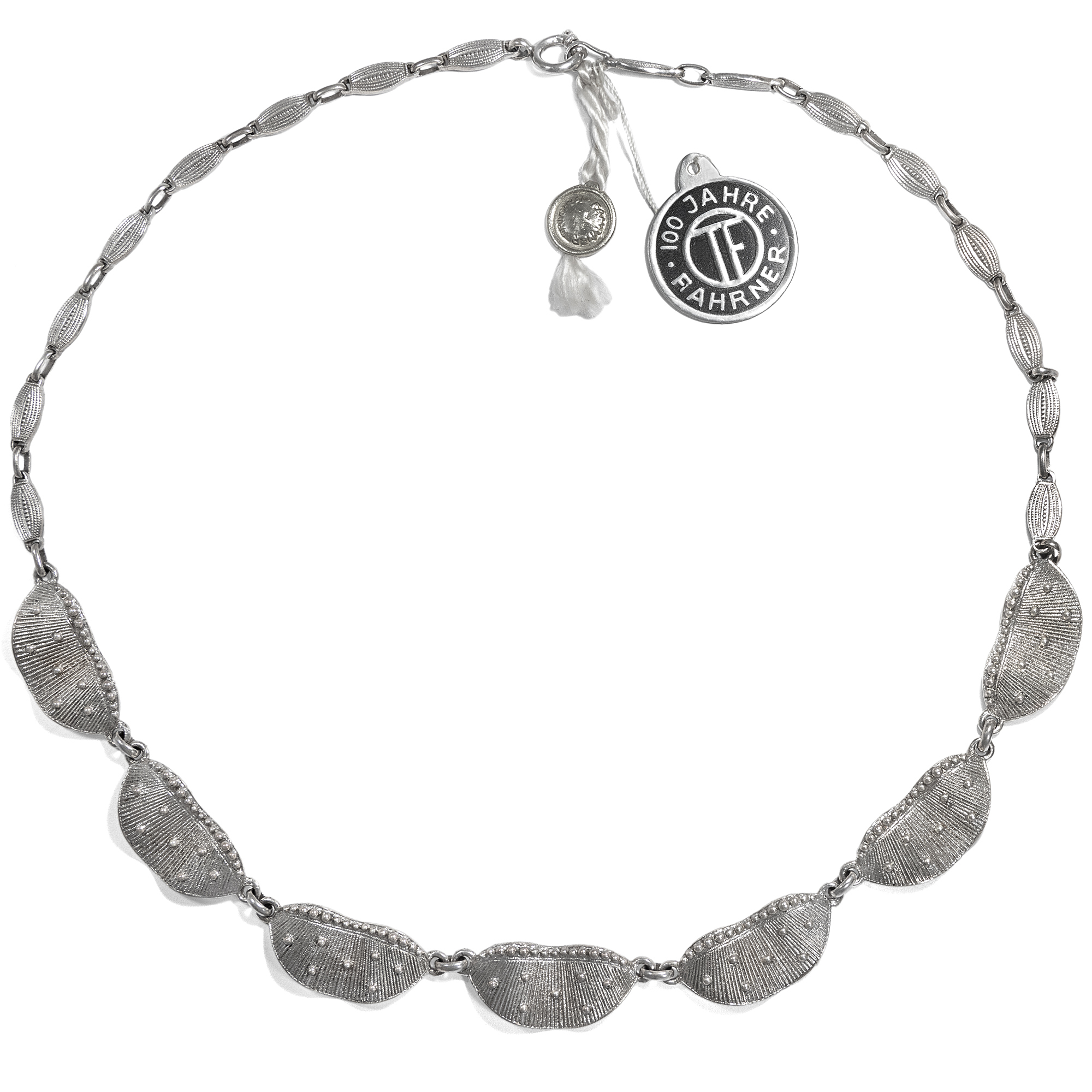 Extravagant Midcentury Necklace Made of Silver by Theodor Fahrner, 1950s