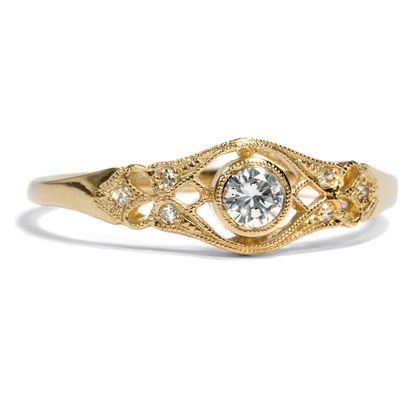 From Our Workshop: Dreamlike Yellow Gold Ring With Flawless Diamond From Our Workshop: Dreamlike Yellow Gold Ring With Flawless Diamond