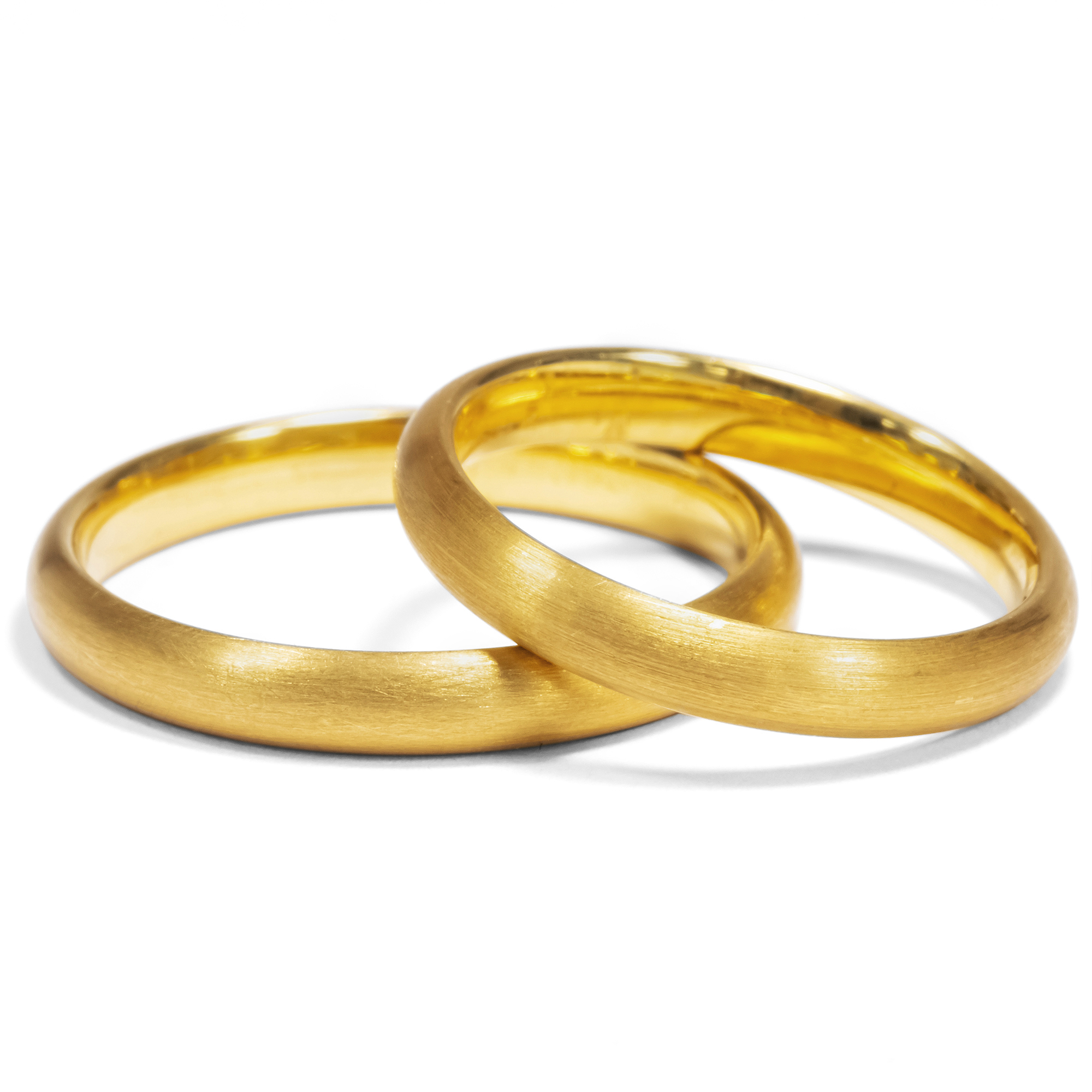 Noble Pair of Wedding Rings in 900/000 Yellow Gold From Our Workshop