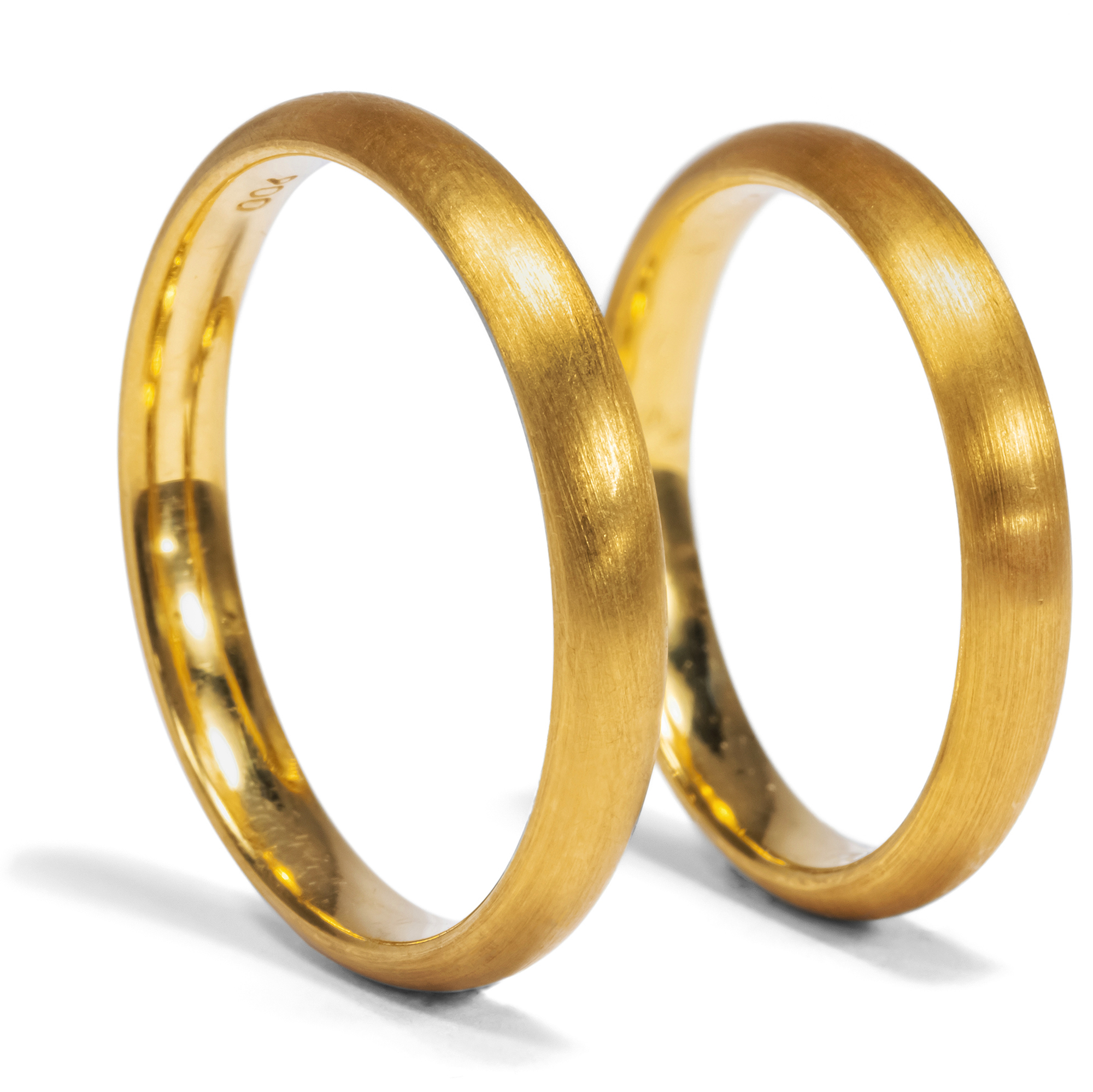 Noble Pair of Wedding Rings in 900/000 Yellow Gold From Our Workshop