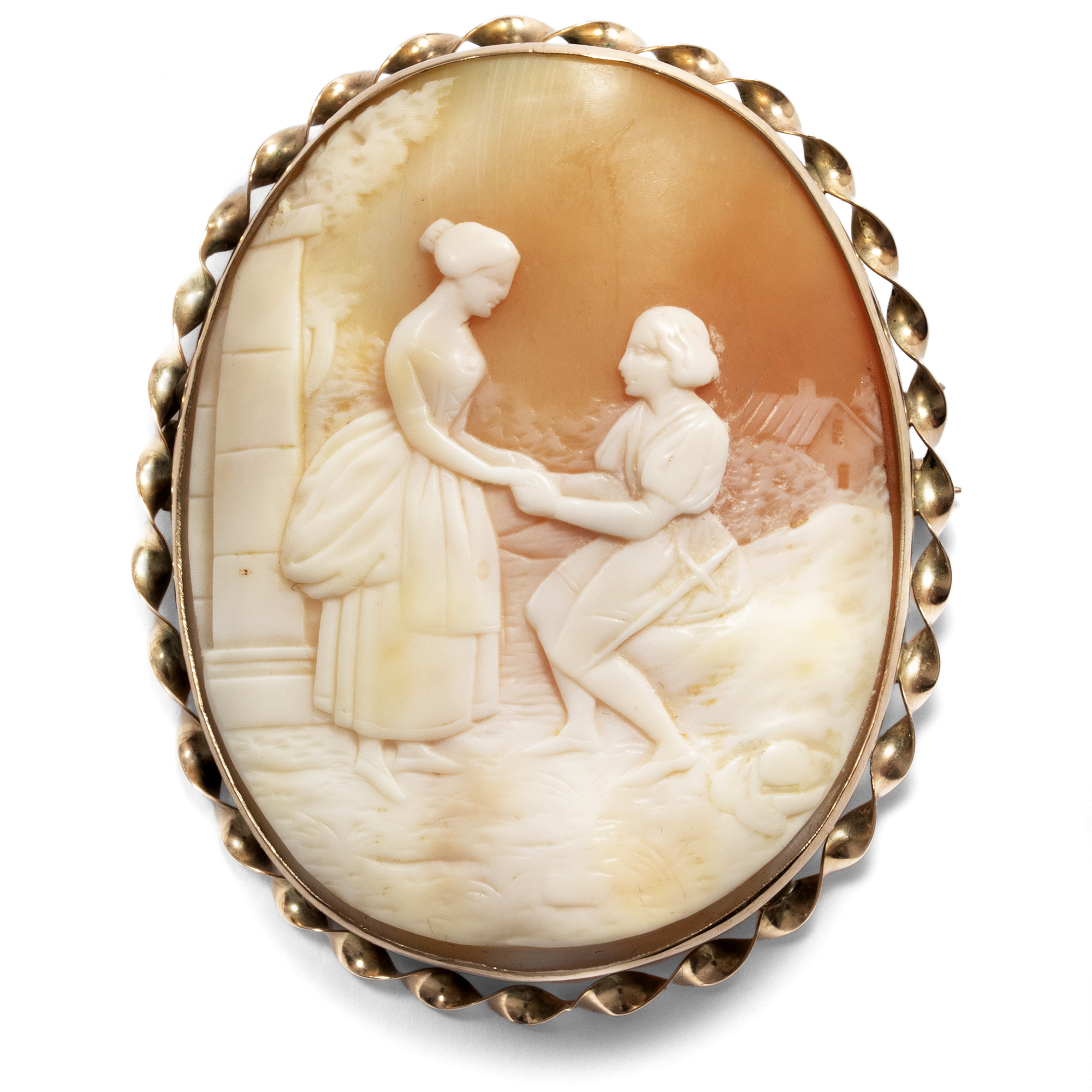 Victorian Shell Cameo Depicting D'Artagnan, ca. 1880 & Later