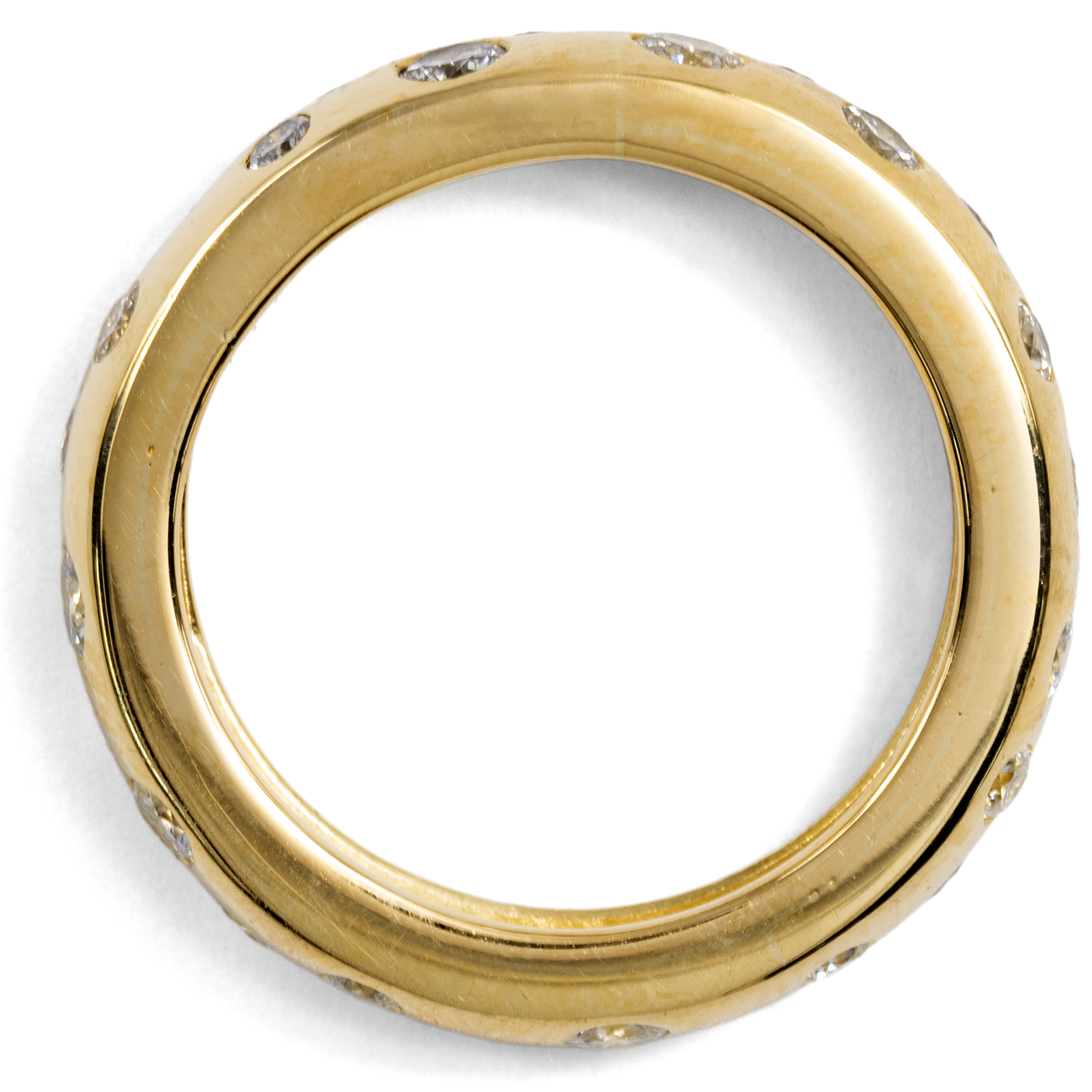 Moderner Memory-Ring mit Brillanten in Gold, RW 51,5, um 2010 Moderner Memory-Ring mit Brillanten in Gold, RW 51,5, um 2010