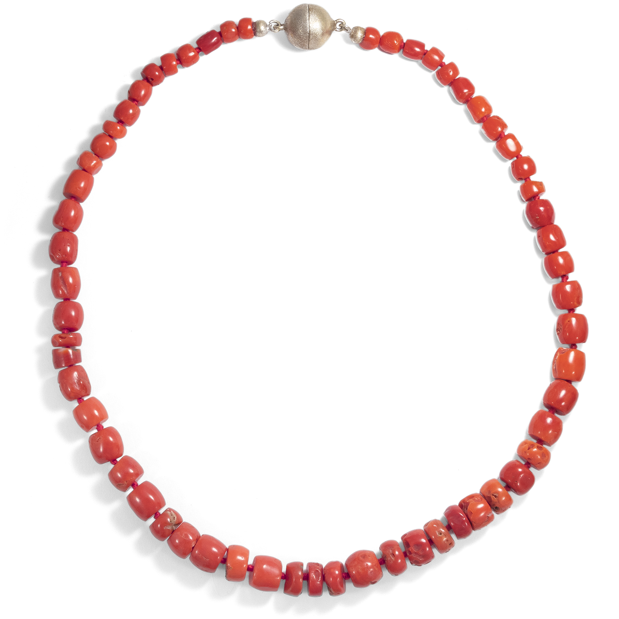 Rare Italian Branch Coral South Sea Pearl Necklace