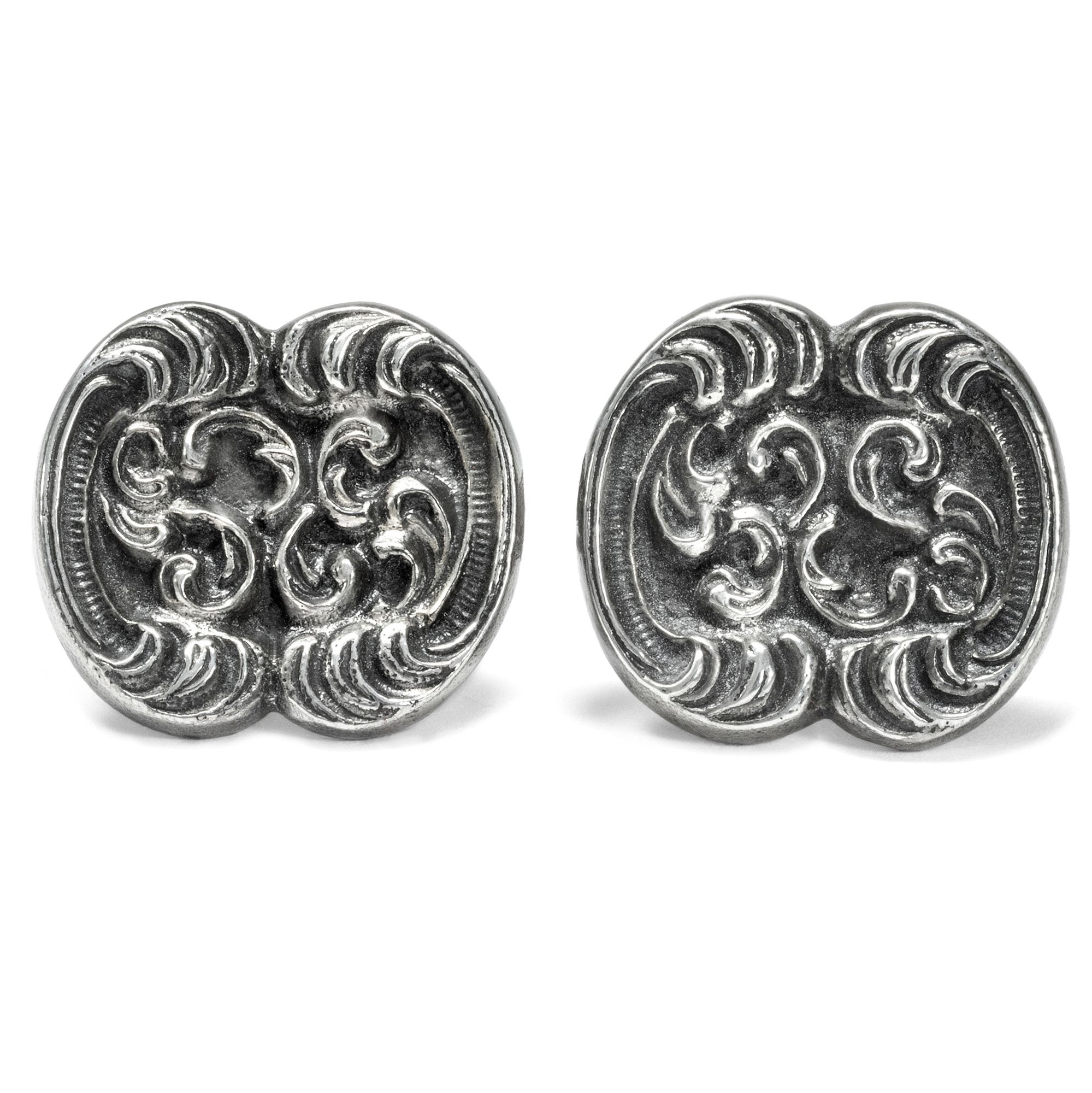 Vintage Rococo Style Cufflinks, Blachian ca. 1960