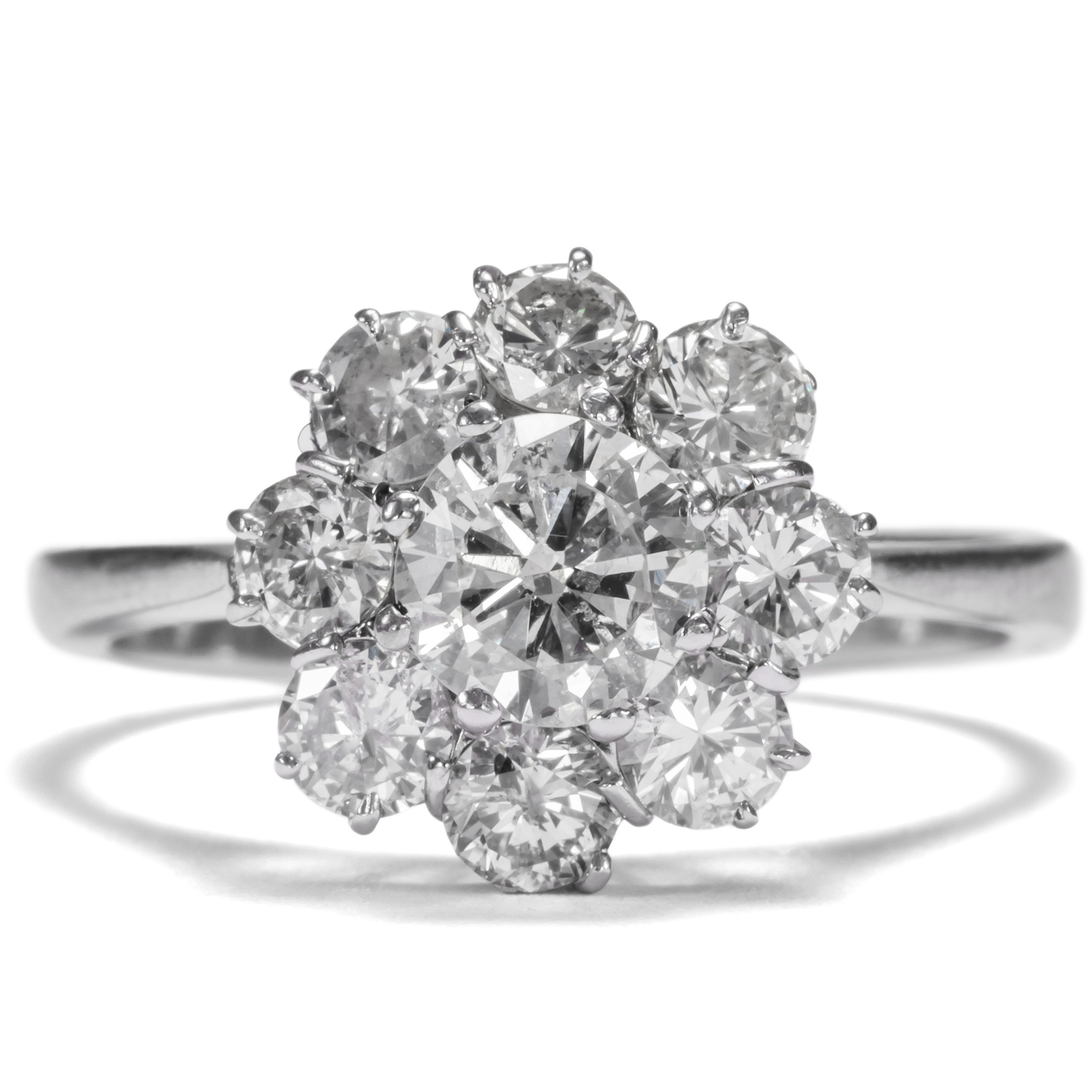 Daisy shaped diamond on sale ring