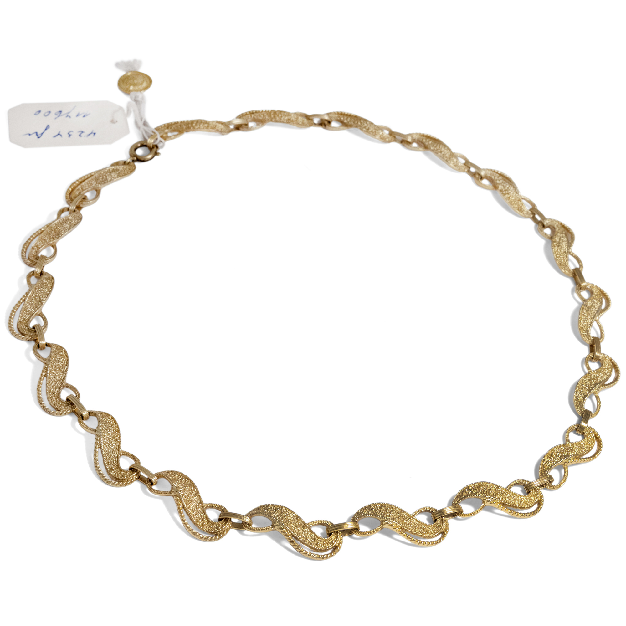Unworn Vintage Gilt Silver Necklace By Theodor Fahrner, ca. 1955 Unworn Vintage Gilt Silver Necklace By Theodor Fahrner, ca. 1955
