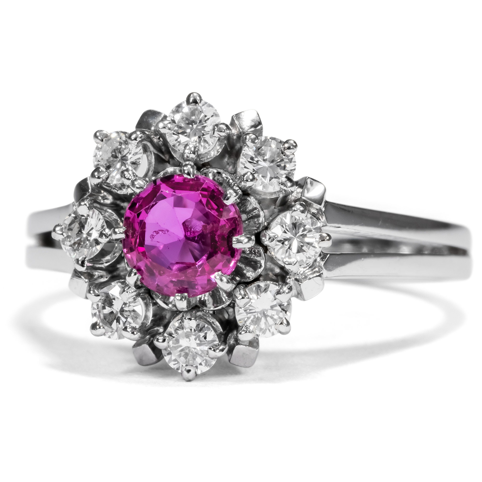 Art deco pink sapphire ring discount