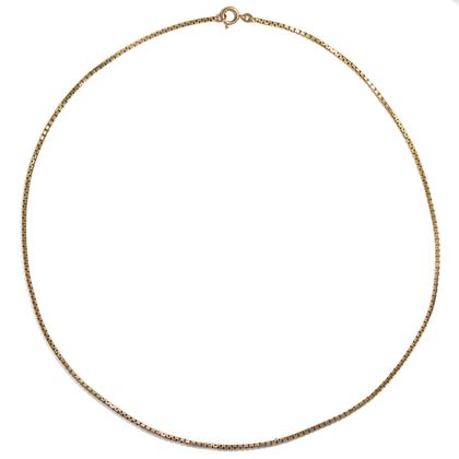 Vintage Venezianerkette aus Gelbgold, 51,5 cm, Deutschland um 1965 Vintage Venezianerkette aus Gelbgold, 51,5 cm, Deutschland um 1965