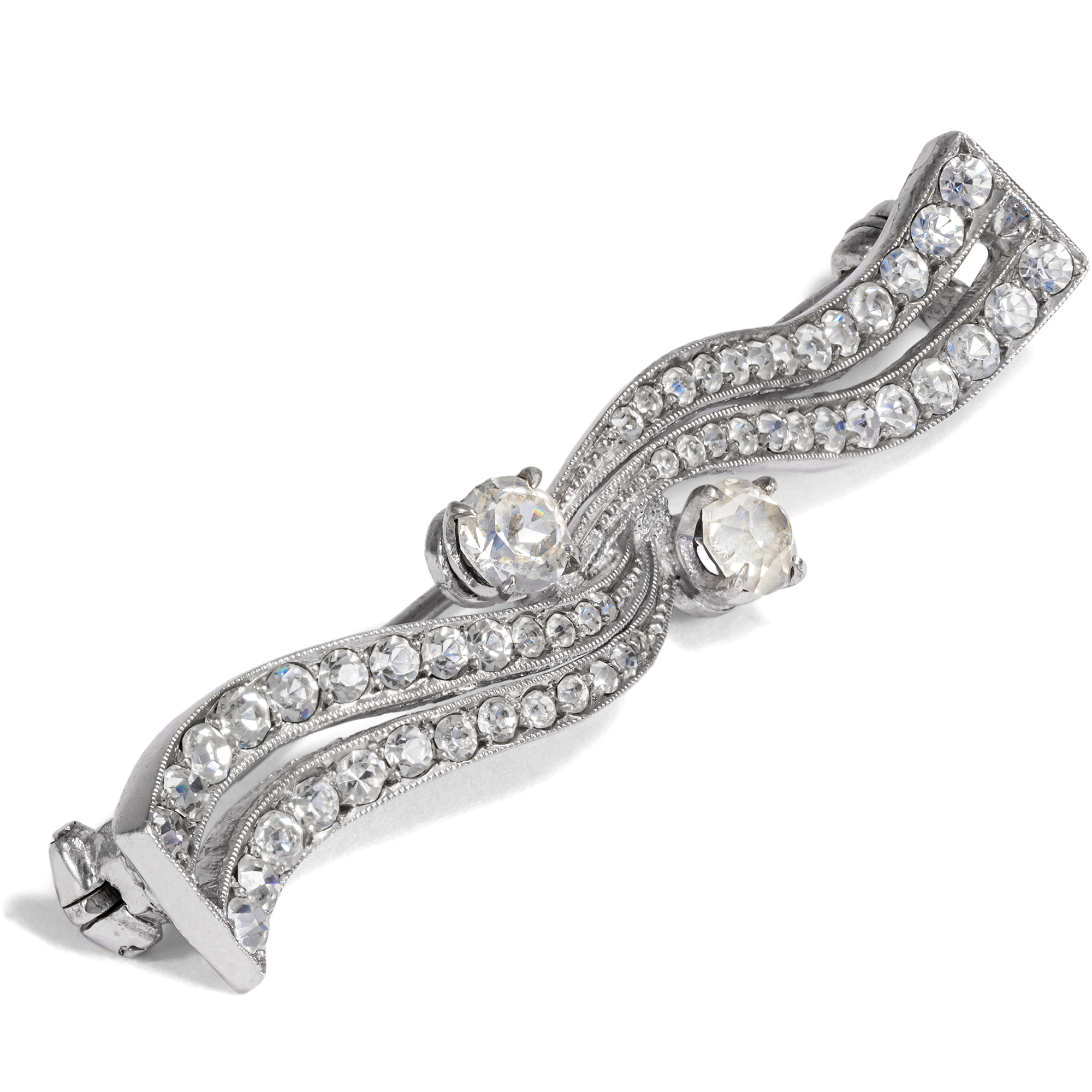 Midcentury Brosche aus Silber & Strass, Theodor Fahrner, 1960er Jahre Midcentury Brosche aus Silber & Strass, Theodor Fahrner, 1960er Jahre