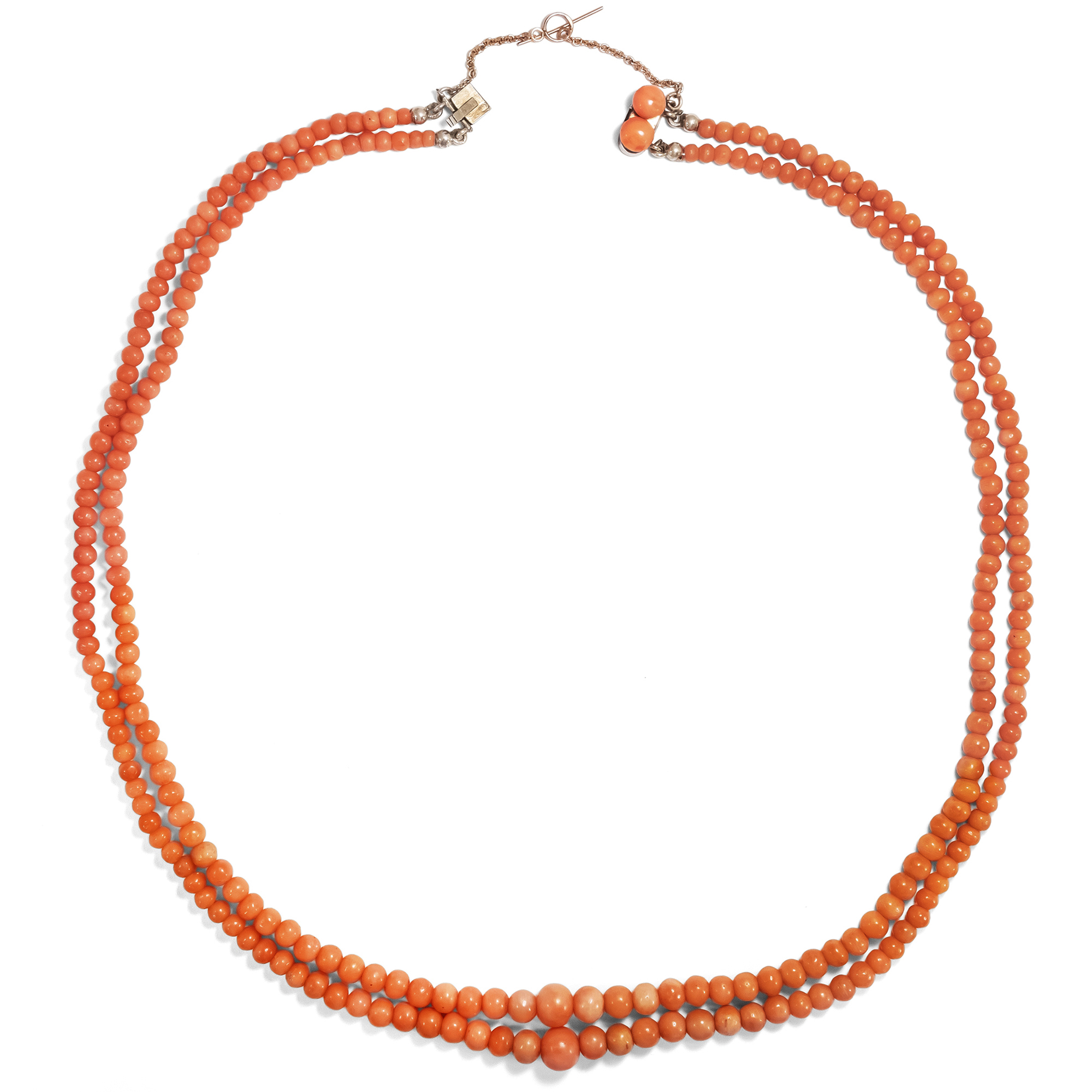 Multistrand, graduated and other coral necklaces and chains