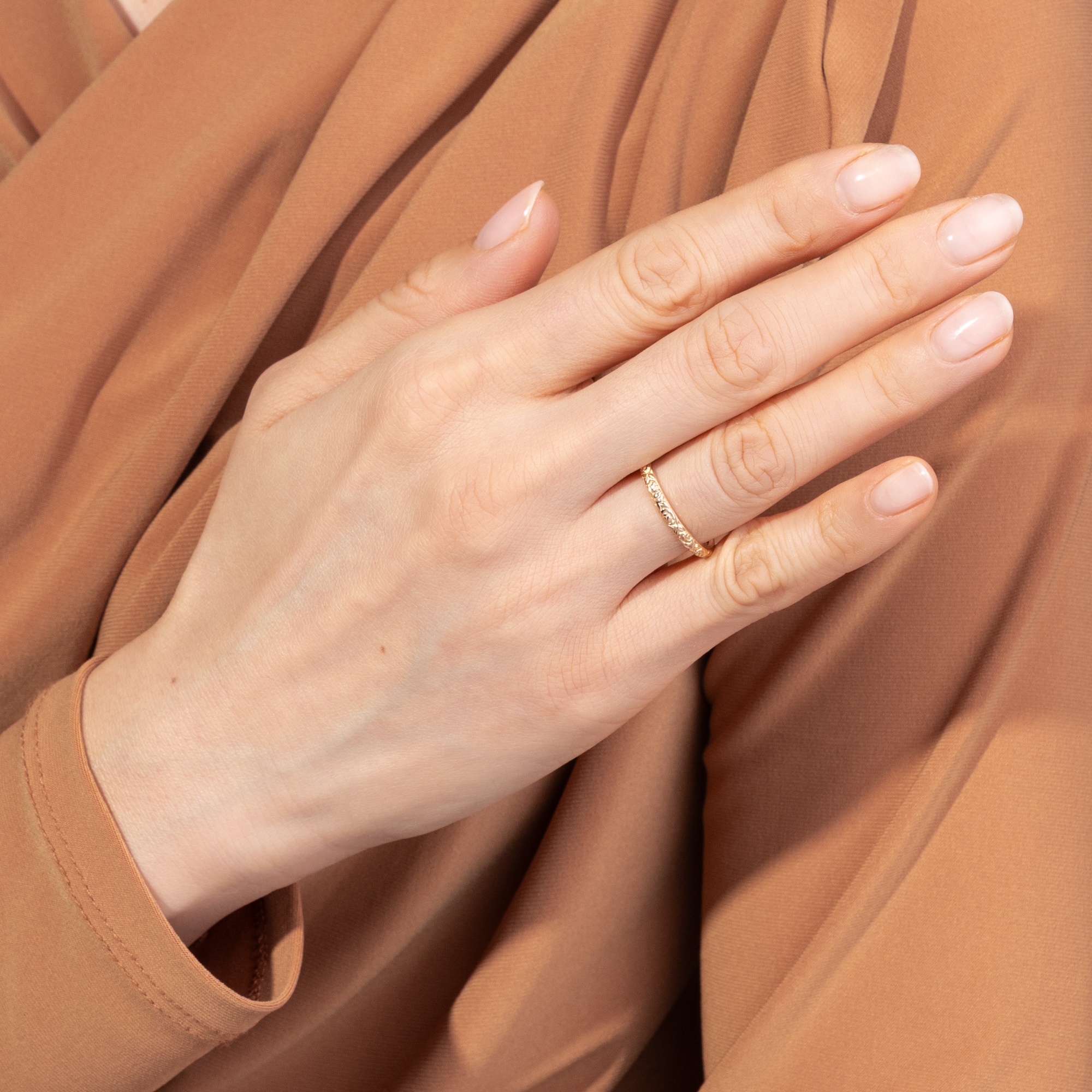 Schmaler Ring aus hochkarätigem Roségold aus unserer Werkstatt Schmaler Ring aus hochkarätigem Roségold aus unserer Werkstatt