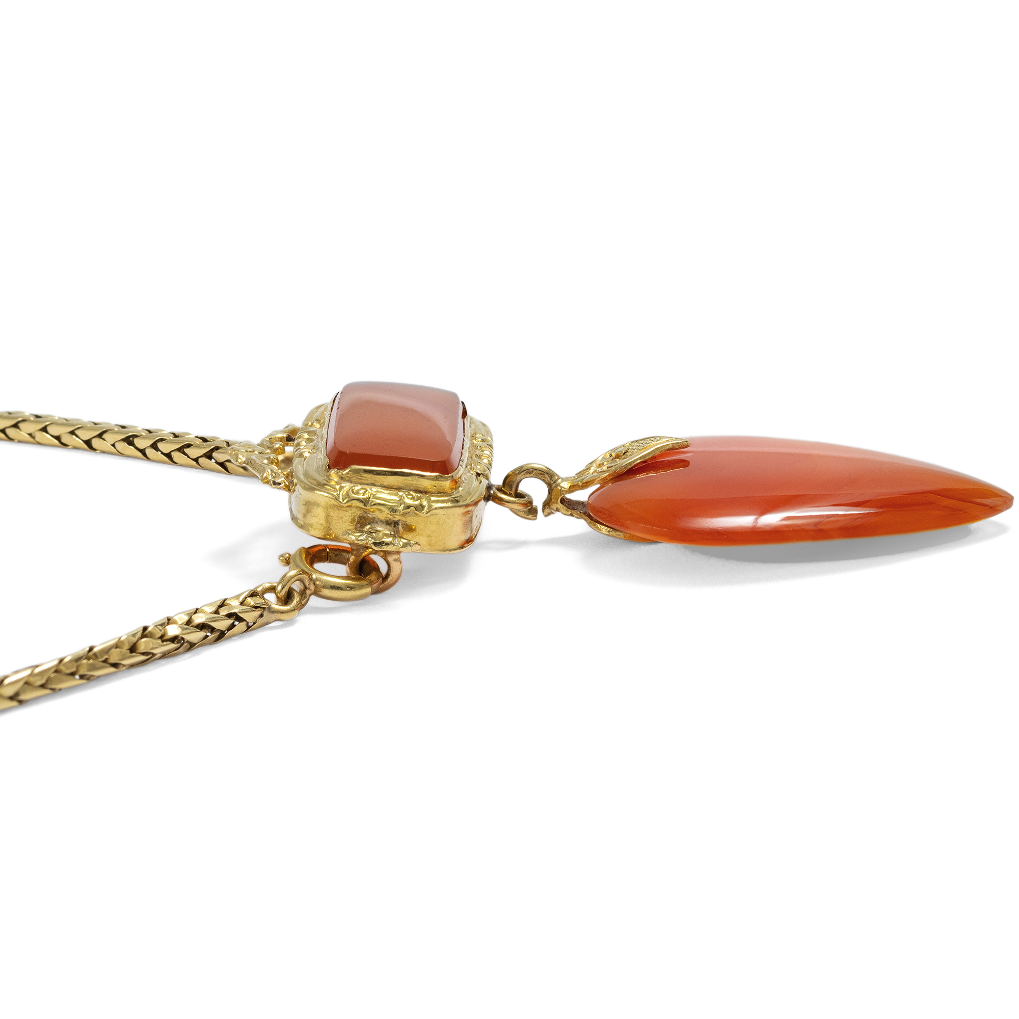 Romantic Gold & Carnelian necklace, England c. 1830 Romantic Gold & Carnelian necklace, England c. 1830