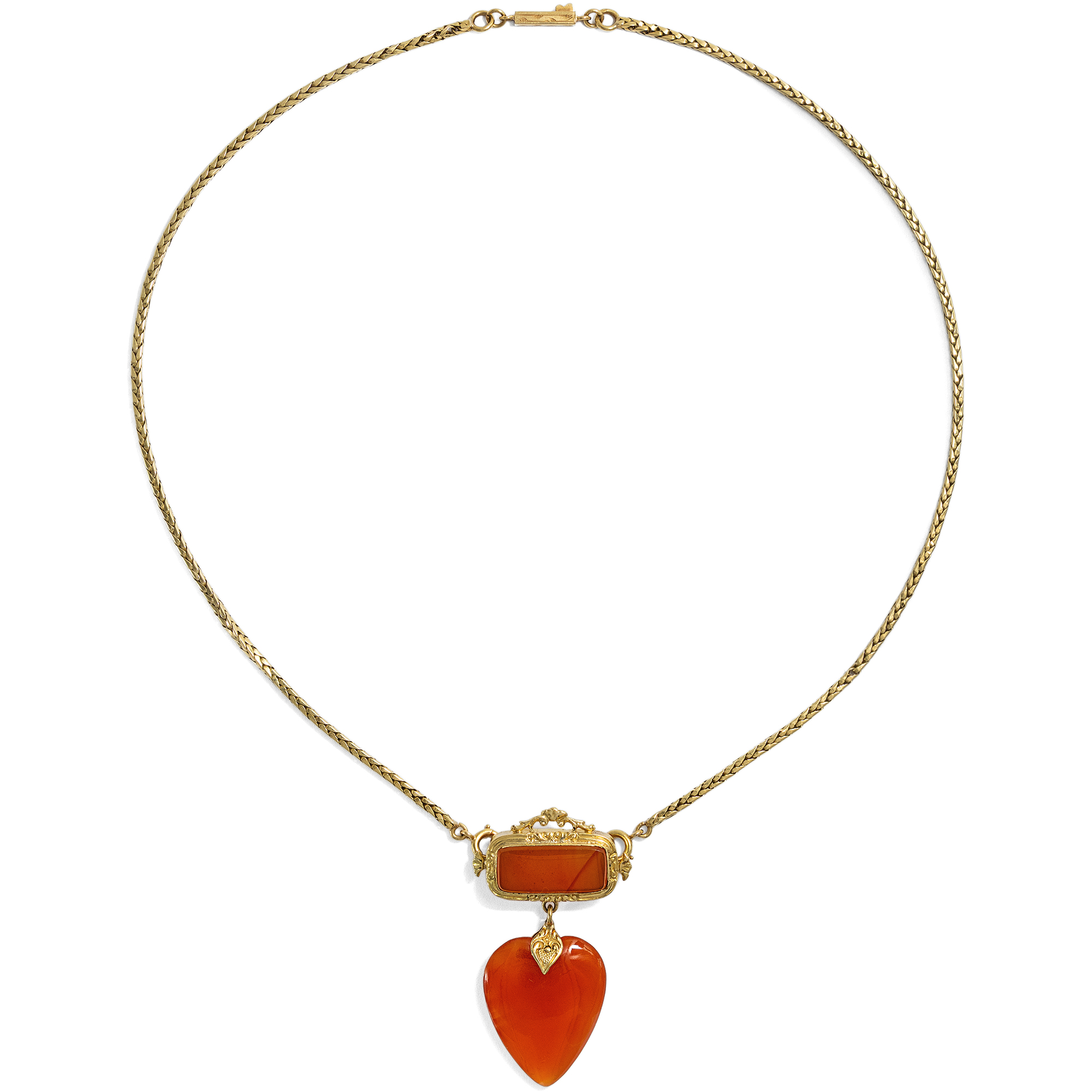Romantic Gold & Carnelian necklace, England c. 1830 Romantic Gold & Carnelian necklace, England c. 1830
