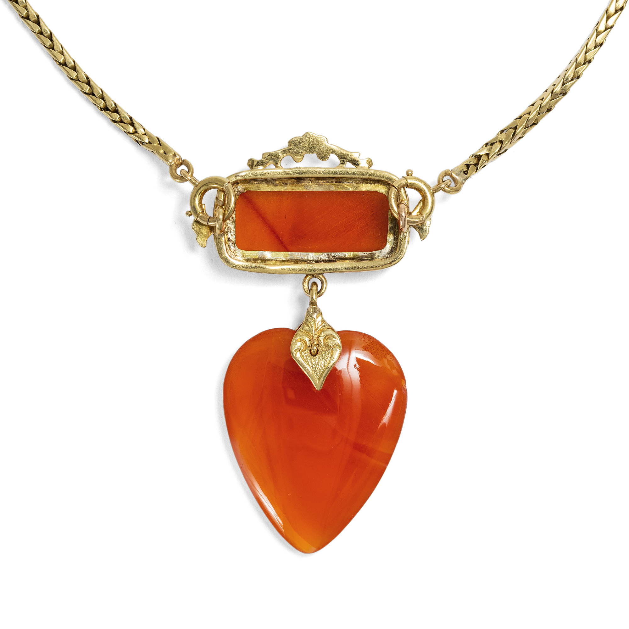 Romantic Gold & Carnelian necklace, England c. 1830 Romantic Gold & Carnelian necklace, England c. 1830