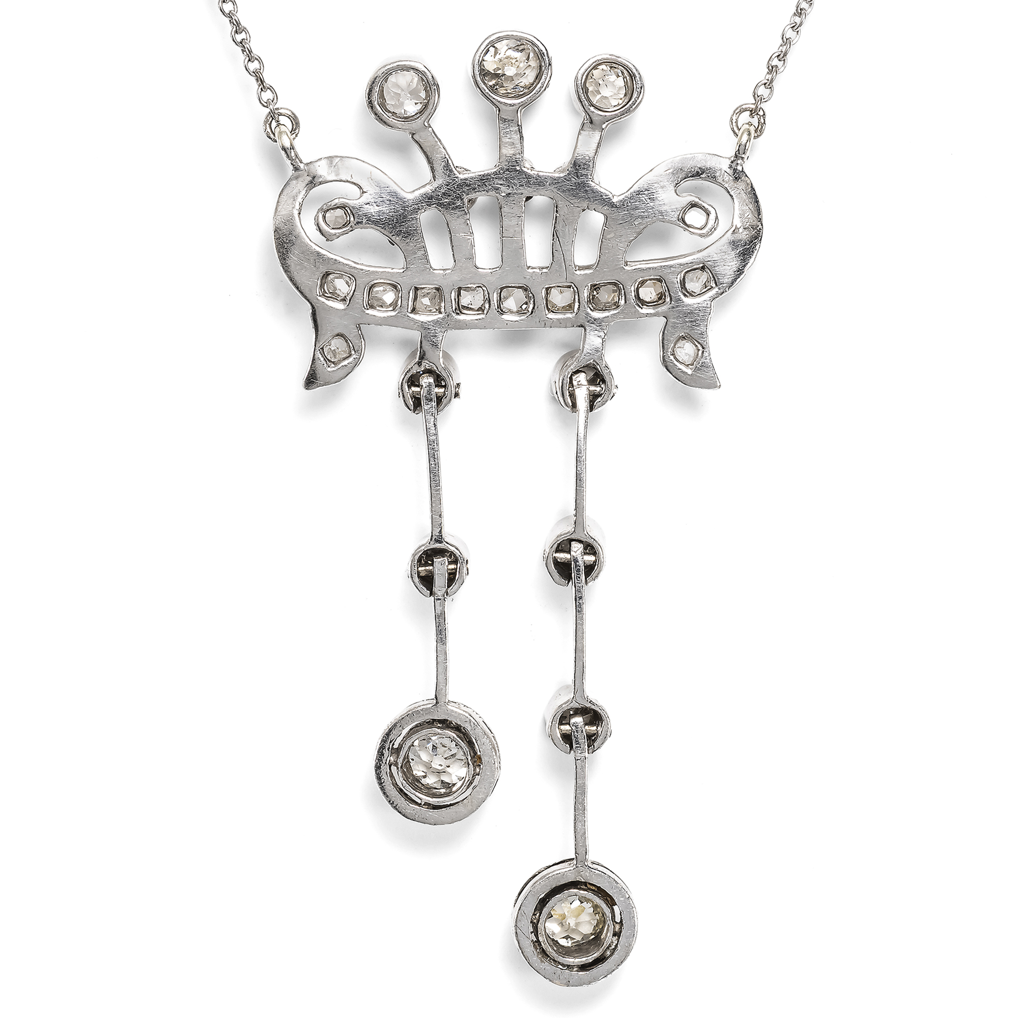 Elegantes Collier mit 1,75 ct Diamanten, wohl Osmanisches Reich, um 1900 Elegantes Collier mit 1,75 ct Diamanten, wohl Osmanisches Reich, um 1900