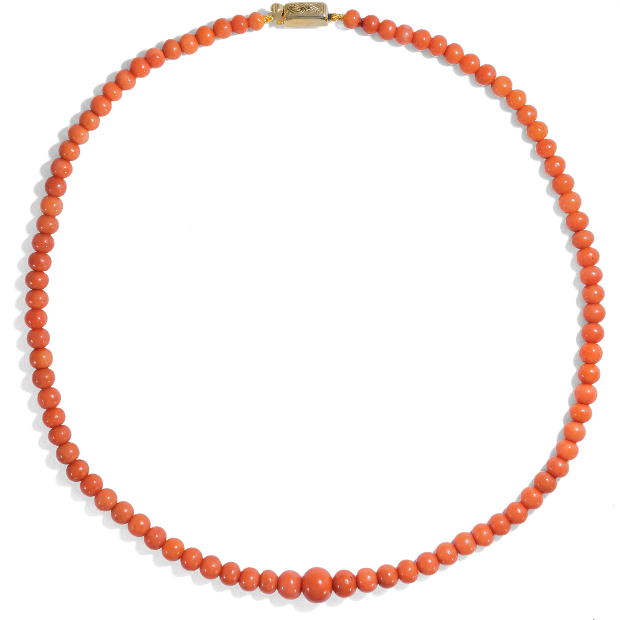 Antique Graduated Italian Coral Necklace, Circa 1900/2023