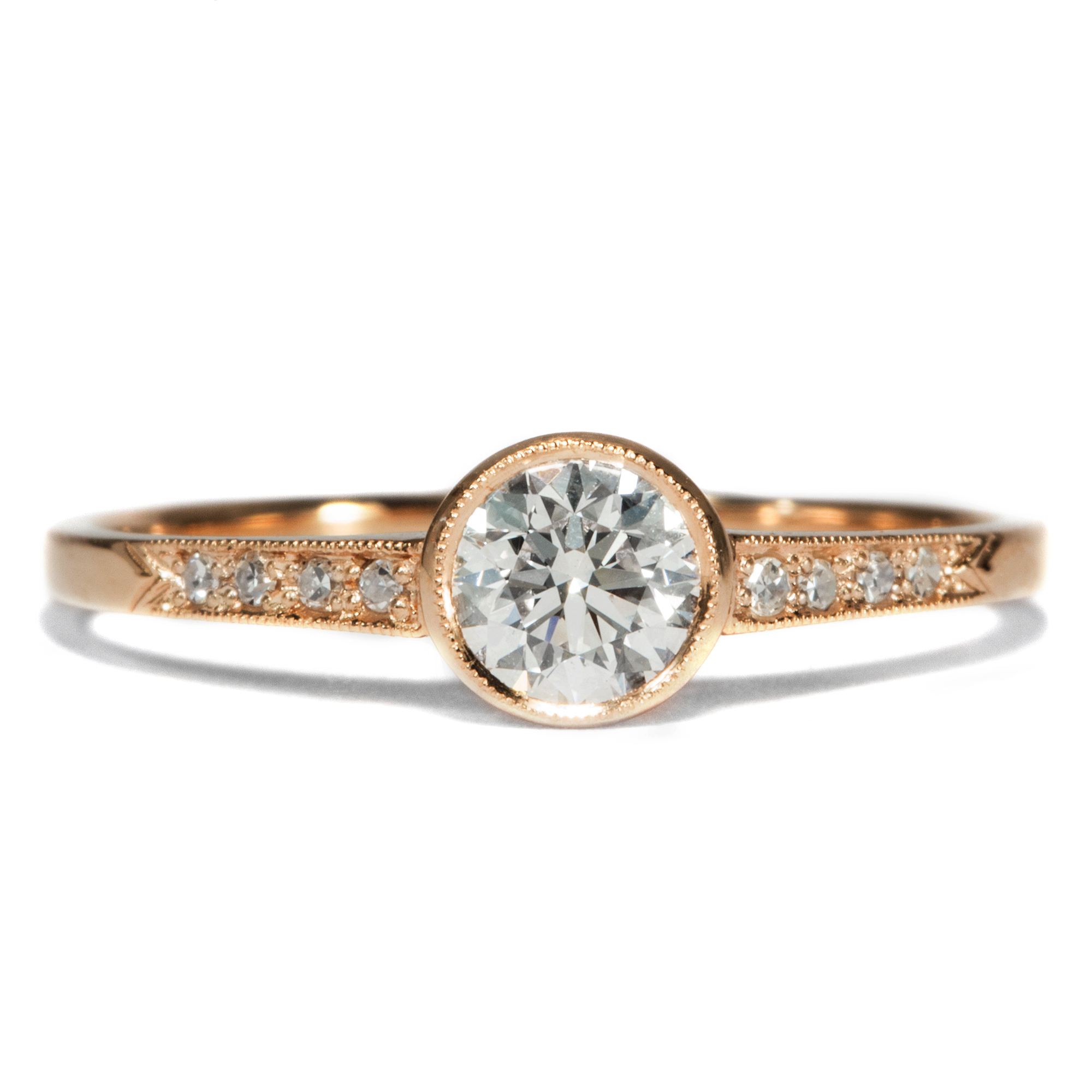 Classic Engagement Ring With 0.41 Ct Diamonds From Our Workshop