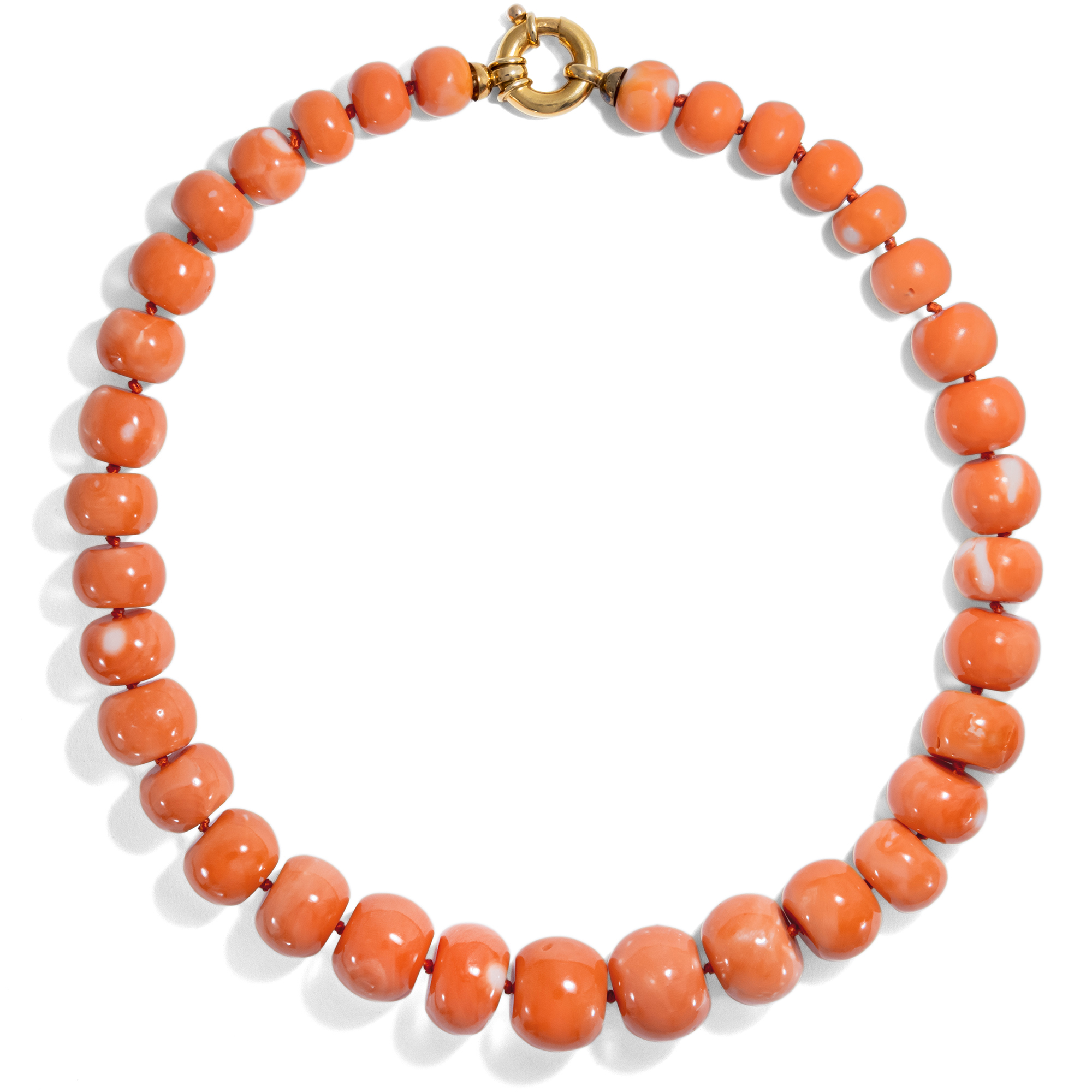 Magnificent Vintage Choker Made of Deep Sea Coral, Italy ca. 1985