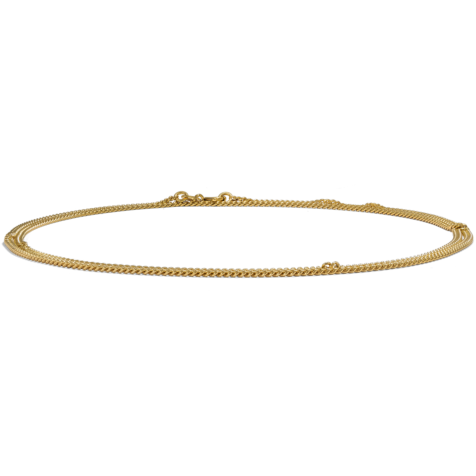 In Fair Verona • Classic Vintage Curb Chain In High-Carat Gold, Italy c.  1960 • Hofer Antikschmuck