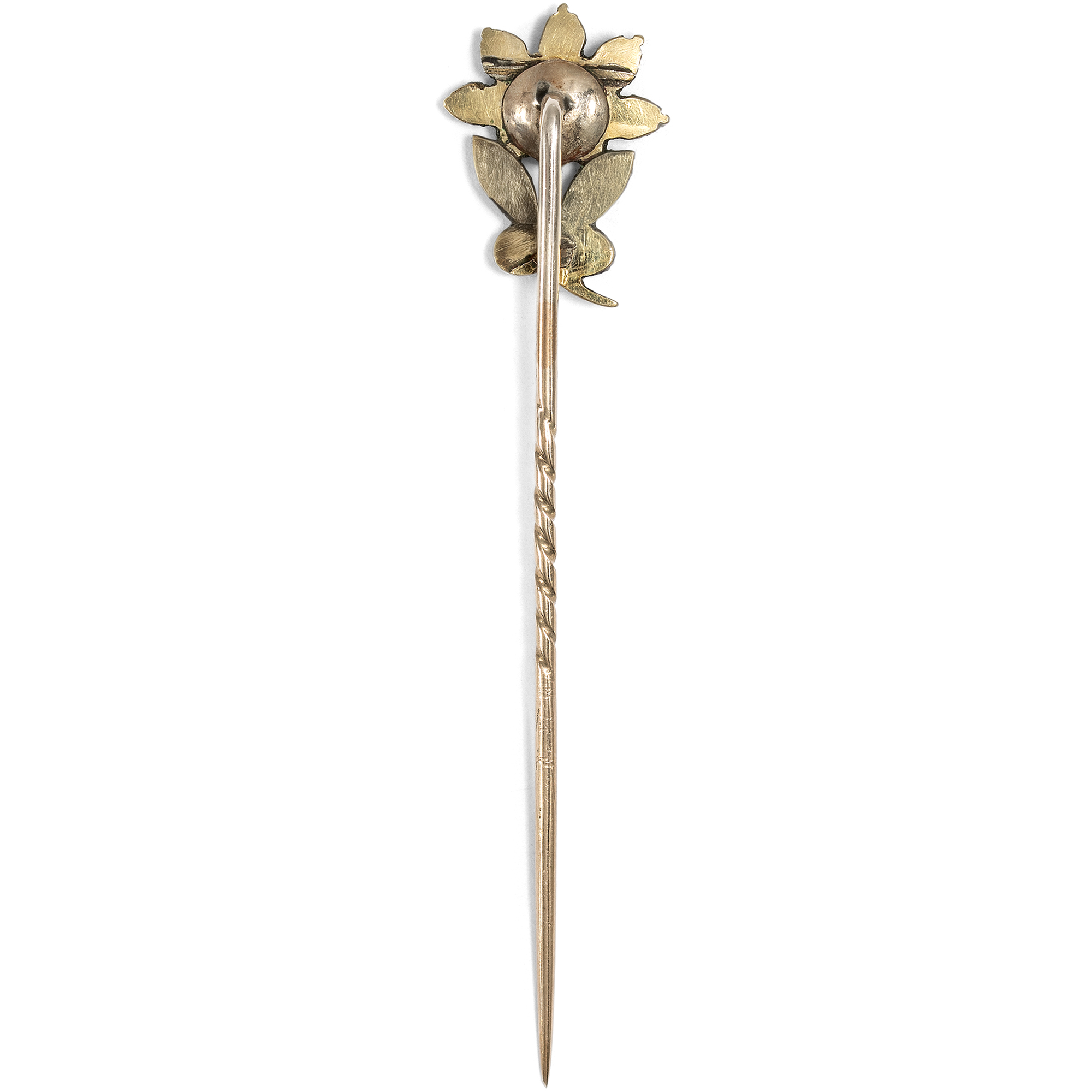 Farbenfrohe antike Anstecknadel des Georgian Revival, um 1890 Farbenfrohe antike Anstecknadel des Georgian Revival, um 1890