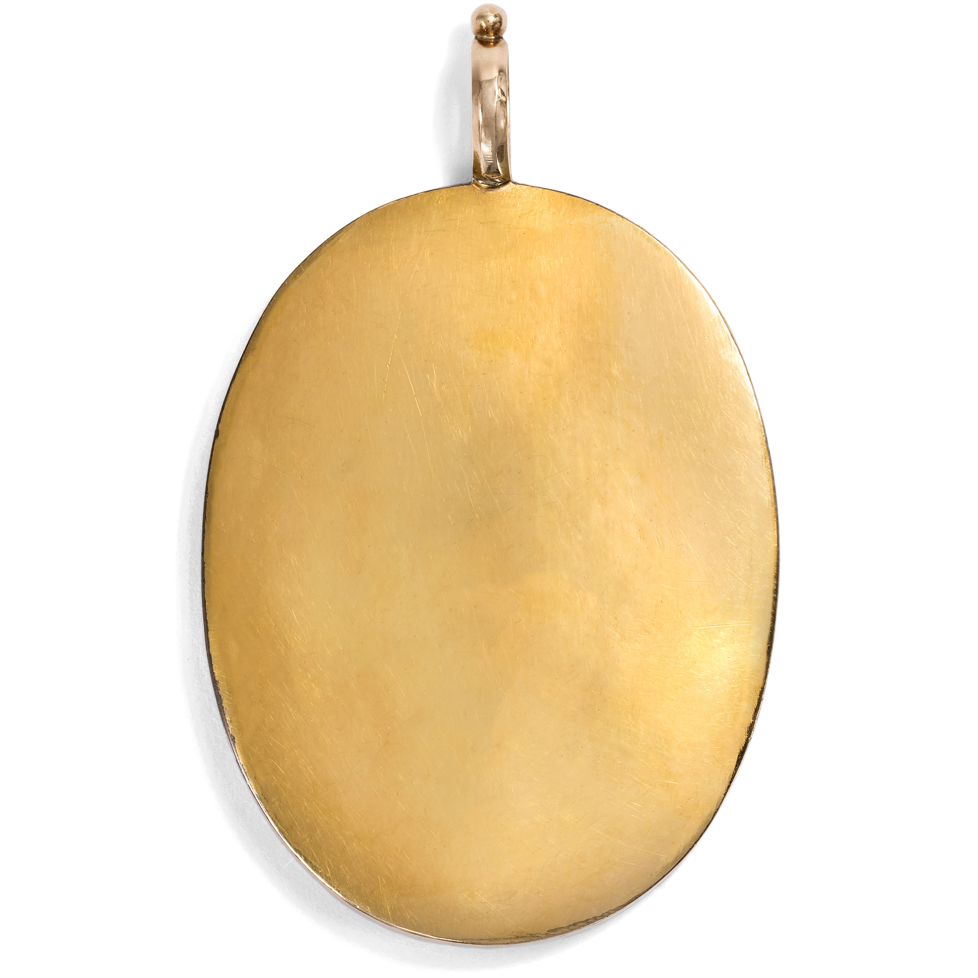 Feine Miniaturmalerei des Klassizismus in einer Goldfassung, um 1785 Feine Miniaturmalerei des Klassizismus in einer Goldfassung, um 1785