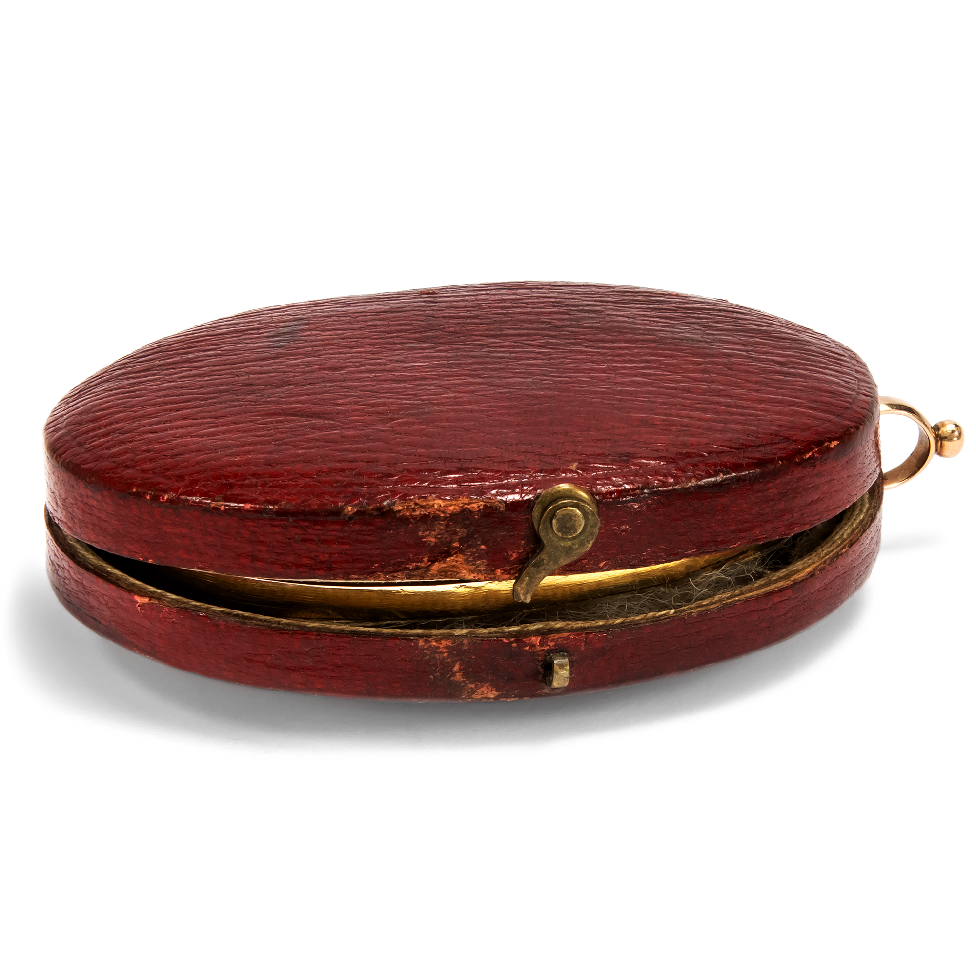 Feine Miniaturmalerei des Klassizismus in einer Goldfassung, um 1785 Feine Miniaturmalerei des Klassizismus in einer Goldfassung, um 1785