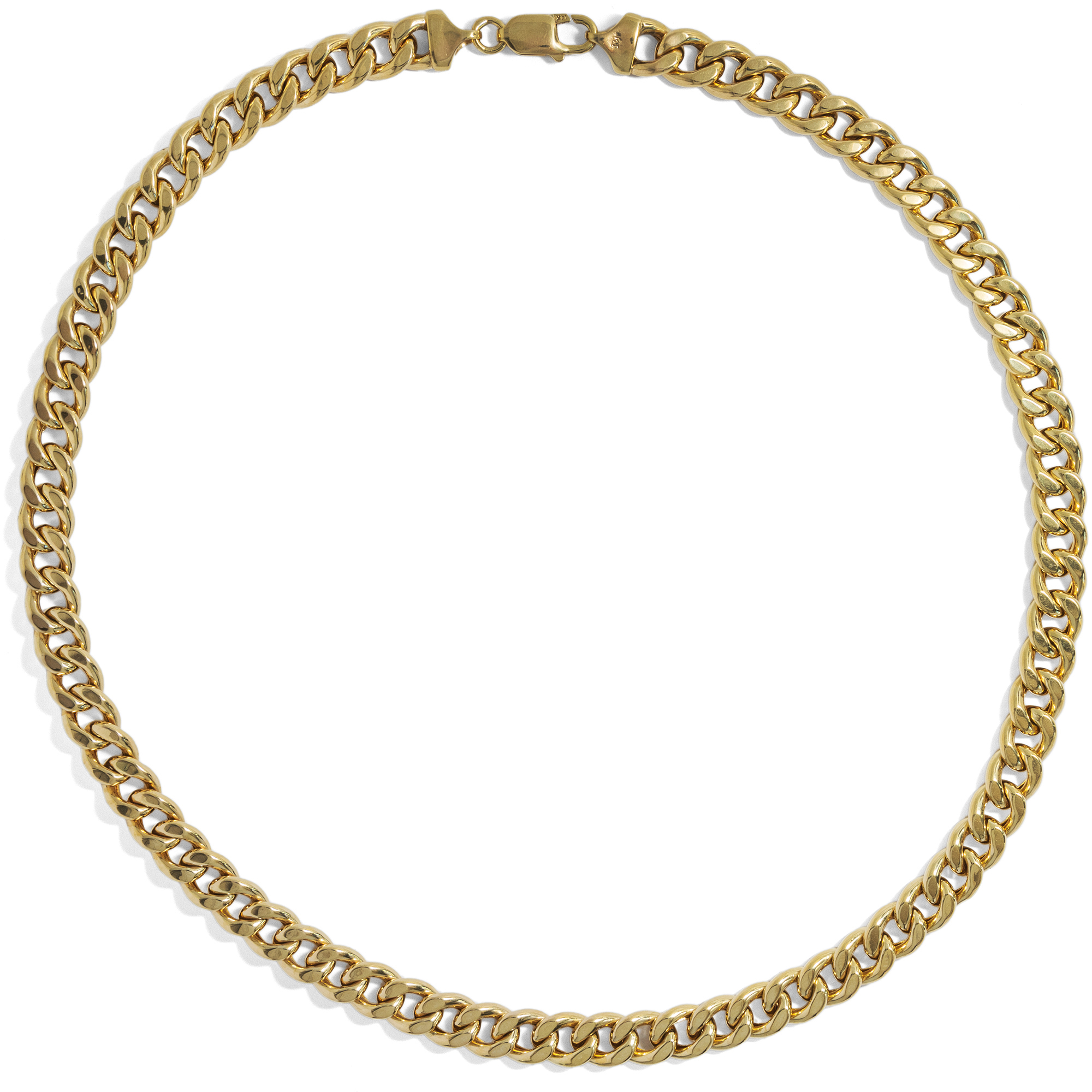 Wide Gold Curb Chain, Probably From the US, c. 1985