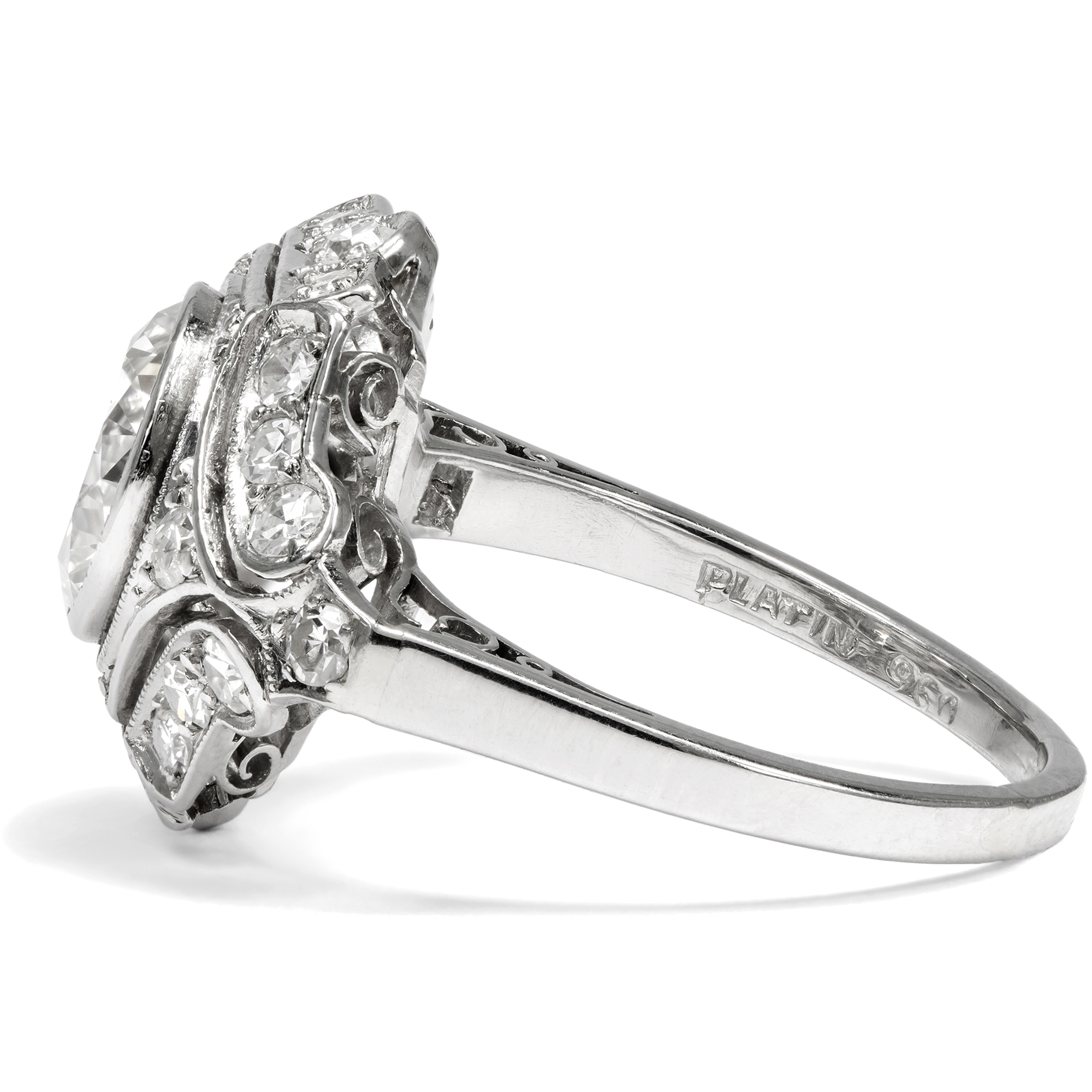 Vintage platinum diamond rings discount