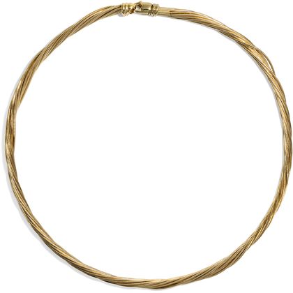 80-90's Vintage Italy Torsade Necklace Art Deco Natural Pearl