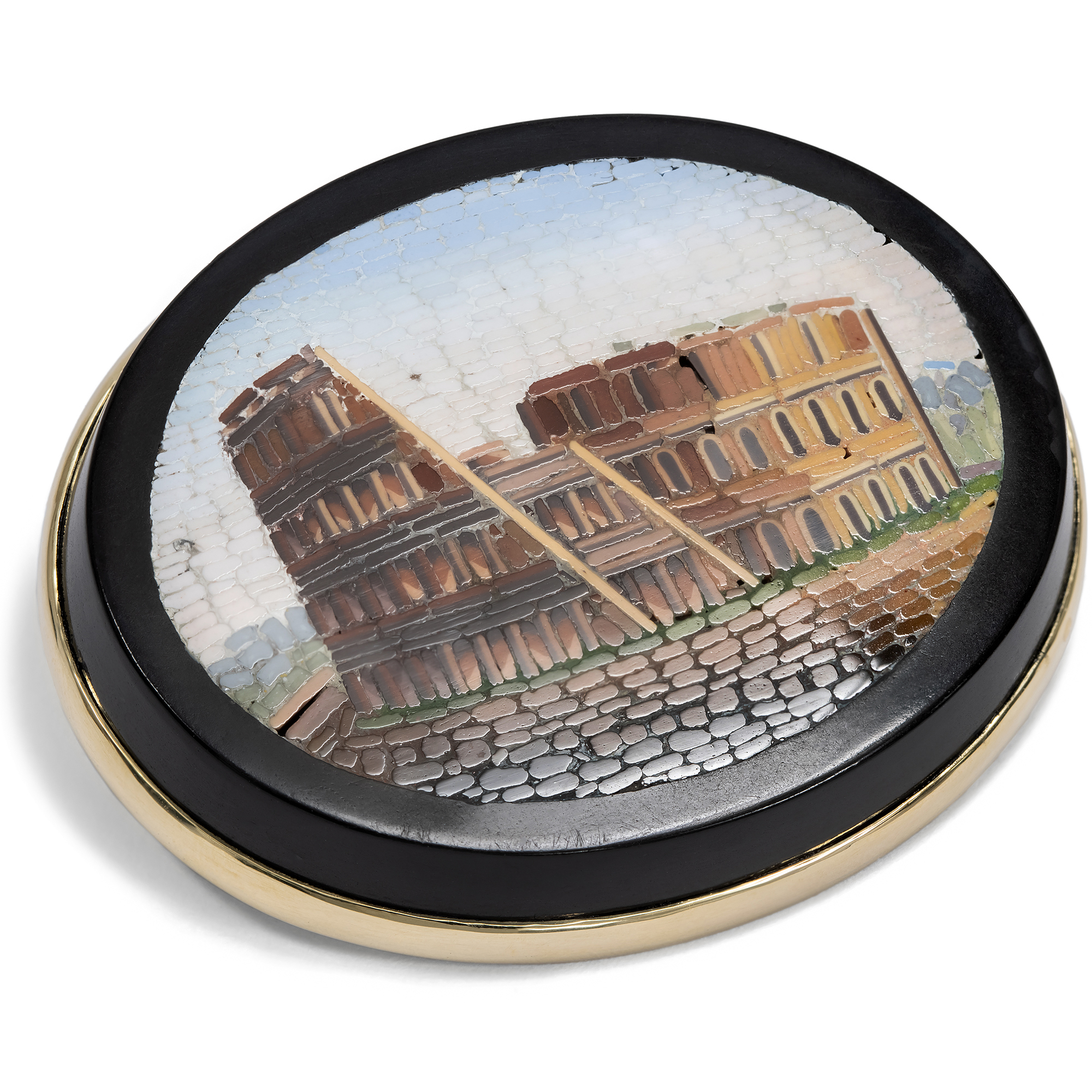 Antique Micromosaic of the Colosseum, Rome, c. 1860