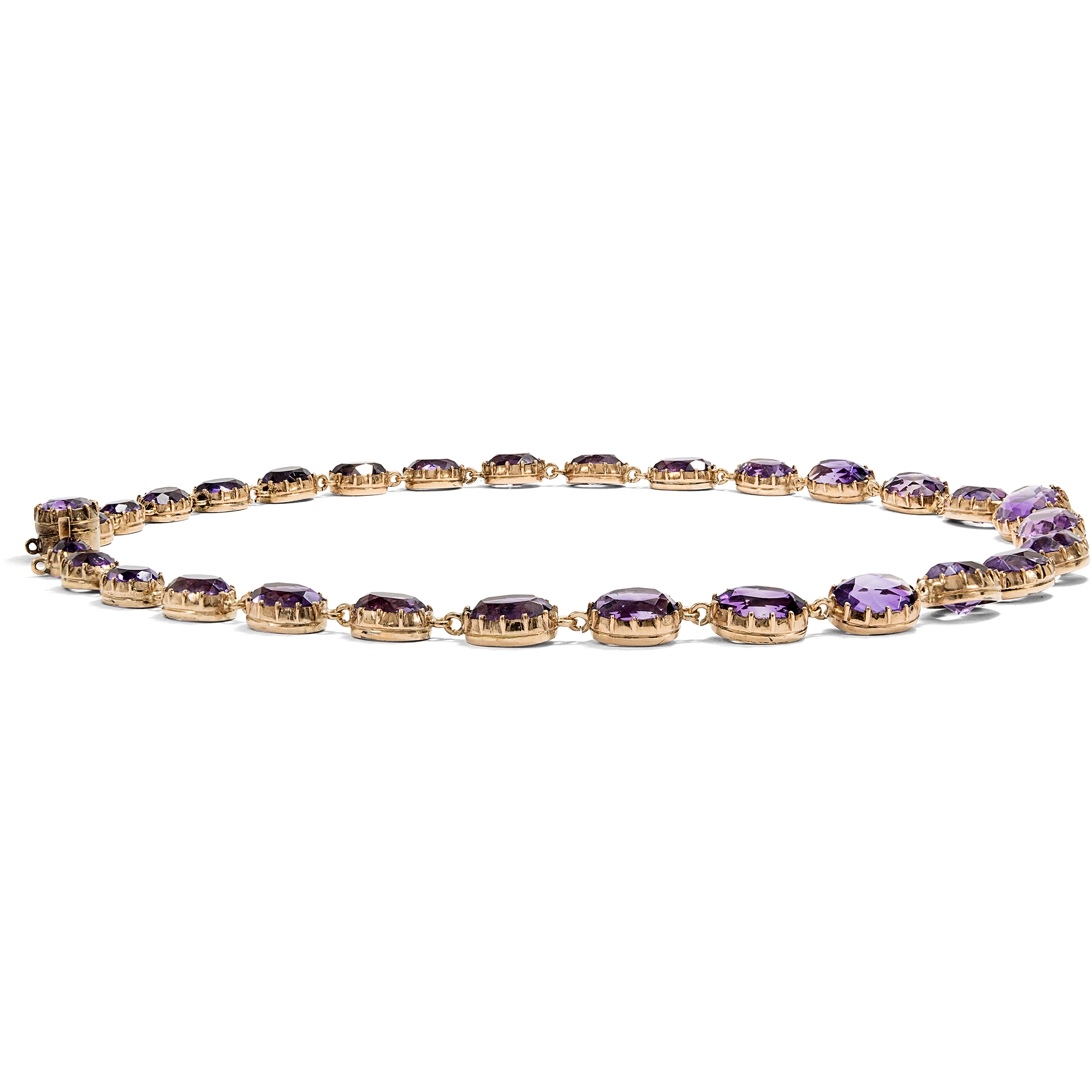 Antique Rivière with Amethysts in Rose Gold, c. 1820 Antique Rivière with Amethysts in Rose Gold, c. 1820