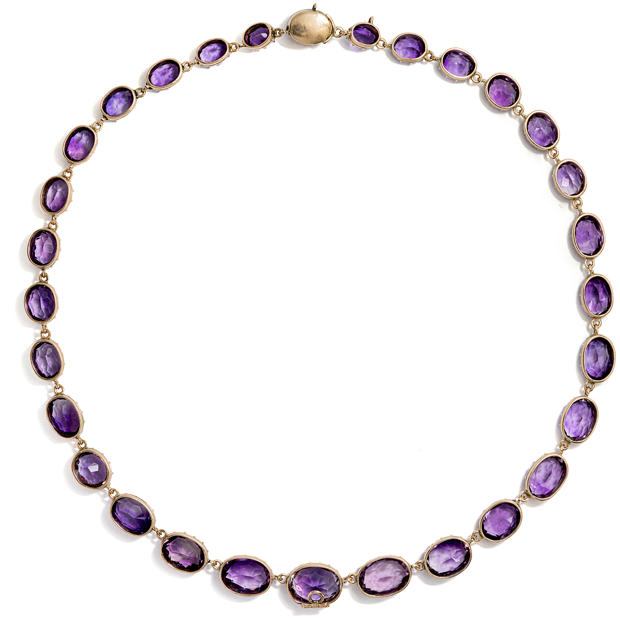 Antique Rivière with Amethysts in Rose Gold, c. 1820 Antique Rivière with Amethysts in Rose Gold, c. 1820