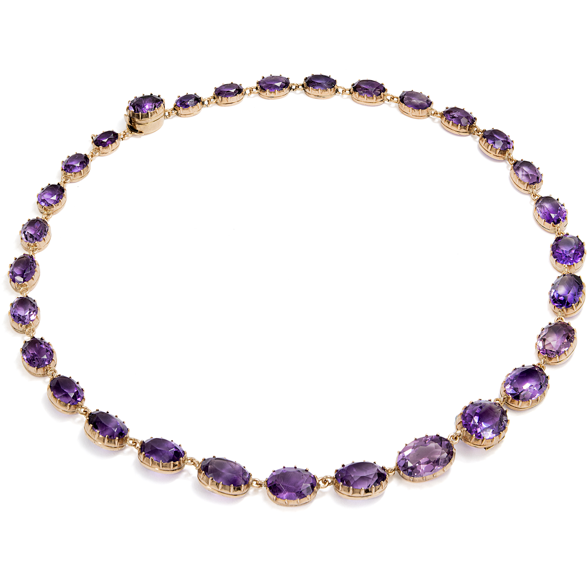 Antique Rivière with Amethysts in Rose Gold, c. 1820 Antique Rivière with Amethysts in Rose Gold, c. 1820