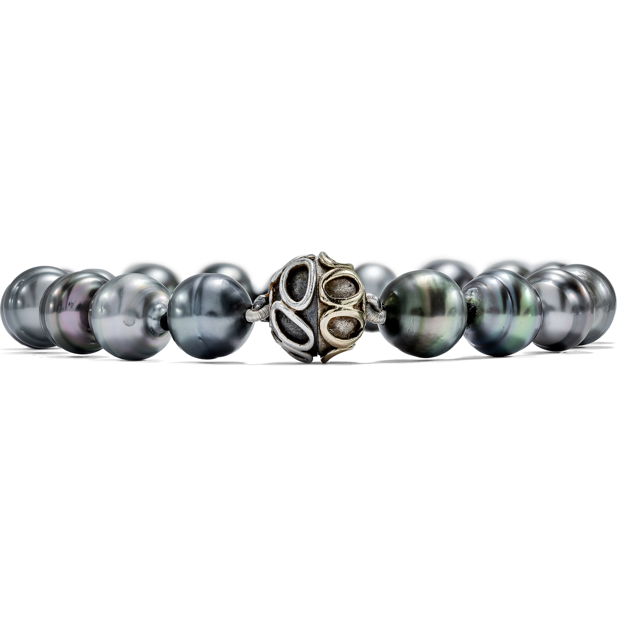 Beautiful Bracelet Made of Tahitian Pearls With Magnetic Clasp, Circa 2000