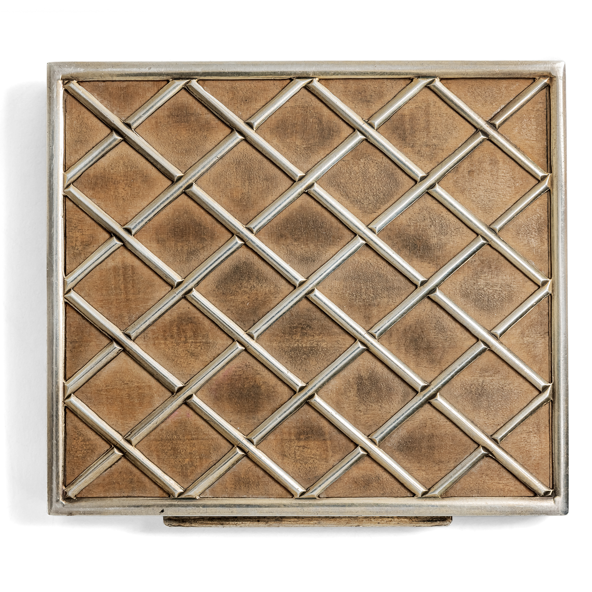 Etui aus Silber & Sandelholz, Juliette Moutard für René Boivin, um 1950 Etui aus Silber & Sandelholz, Juliette Moutard für René Boivin, um 1950