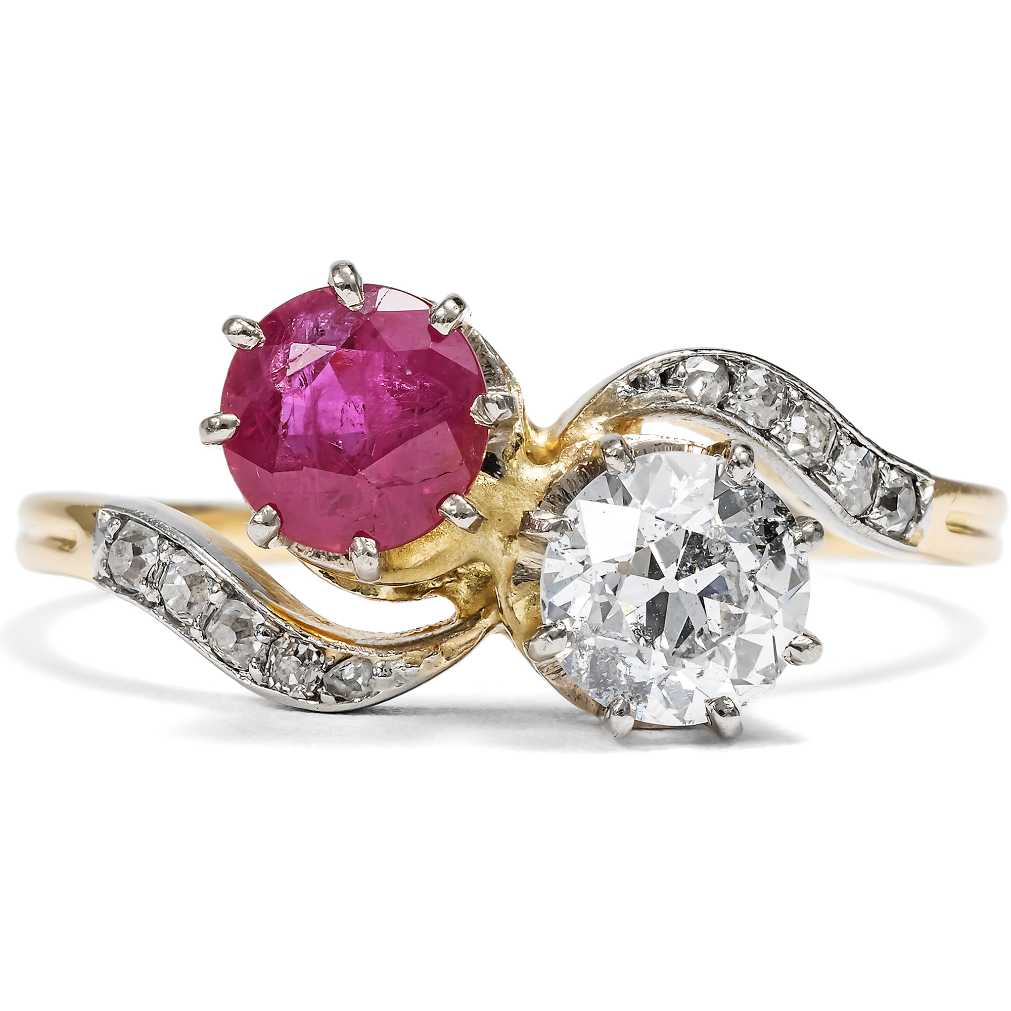 Fabulously Beautiful Ring with Ruby & Diamond, c. 1905 & Later