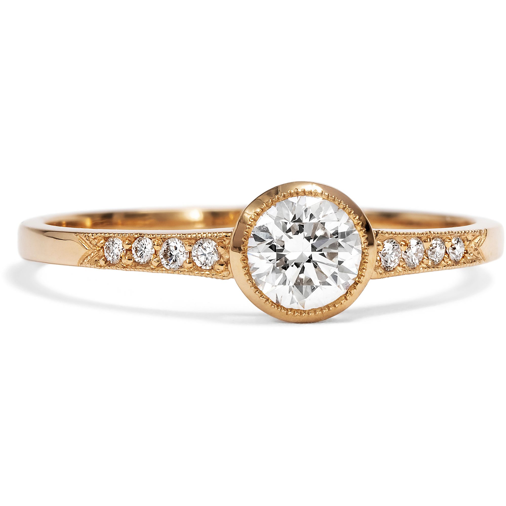 Ungetragener Verlobungsring mit vintage 0,42 ct (G/vs2) Brillant aus unserer Werkstatt Ungetragener Verlobungsring mit vintage 0,42 ct (G/vs2) Brillant aus unserer Werkstatt