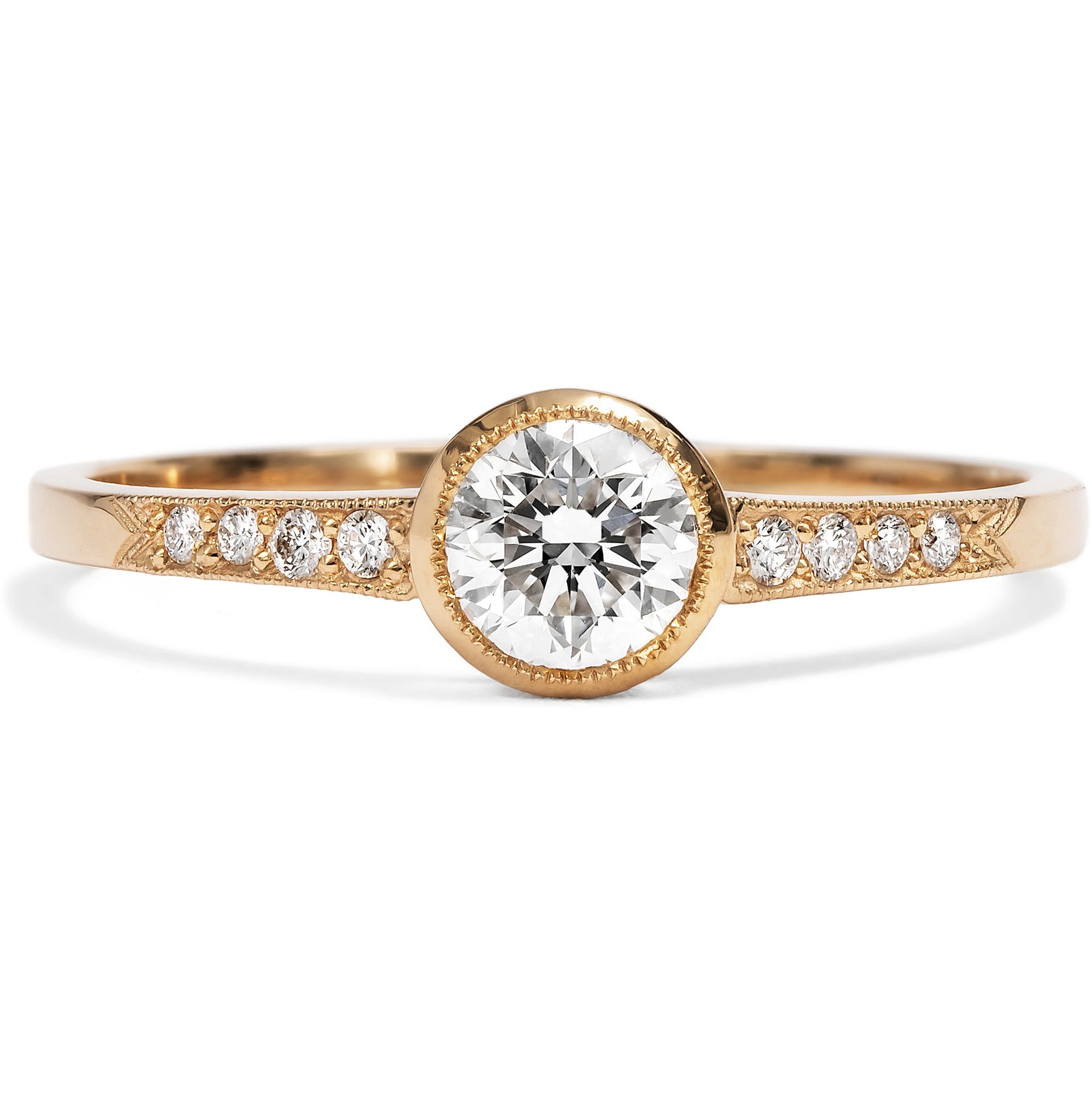 Ungetragener Verlobungsring mit vintage 0,42 ct (G/vs2) Brillant aus unserer Werkstatt Ungetragener Verlobungsring mit vintage 0,42 ct (G/vs2) Brillant aus unserer Werkstatt