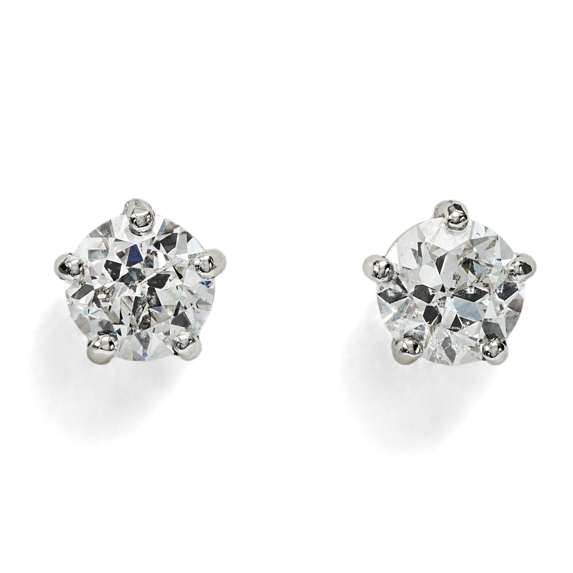 Classic 0.60 ct Diamond Stud Earrings in Platinum, from our Workshop