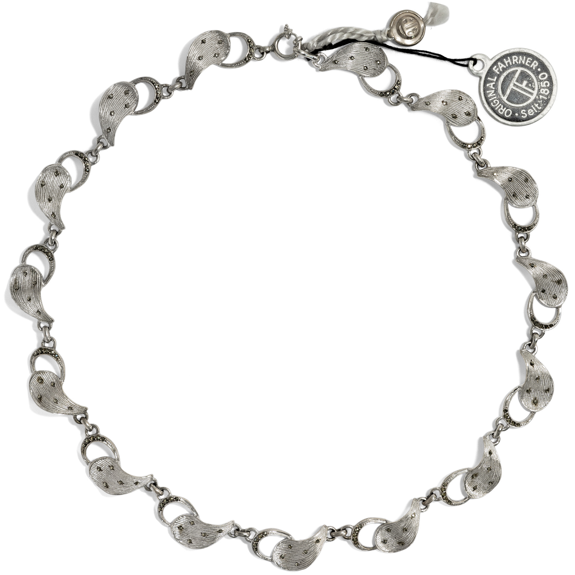 Unworn Silver Necklace by Theodor Fahrner, Circa 1955